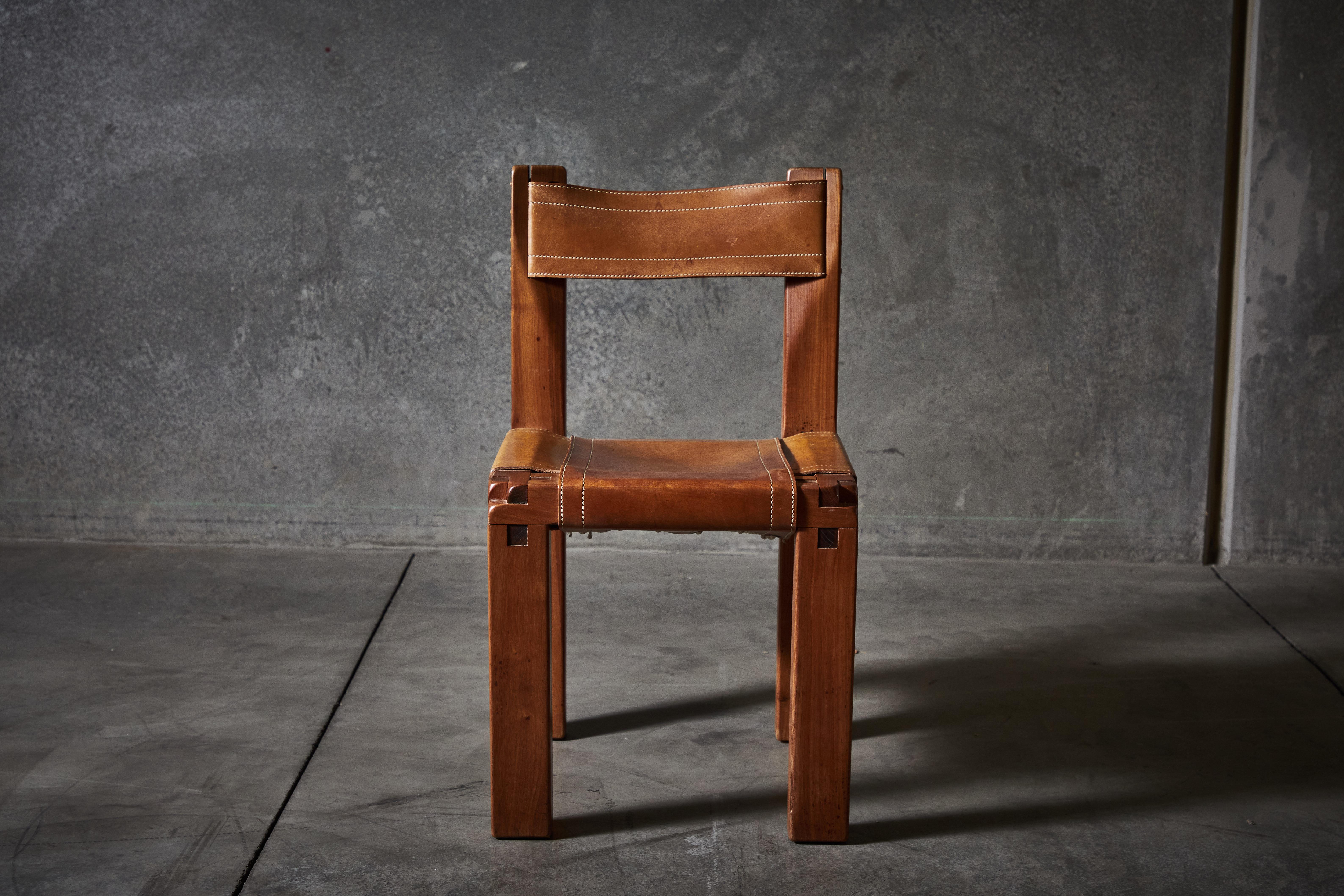 Twelve S11 Chairs by Pierre Chapo 2