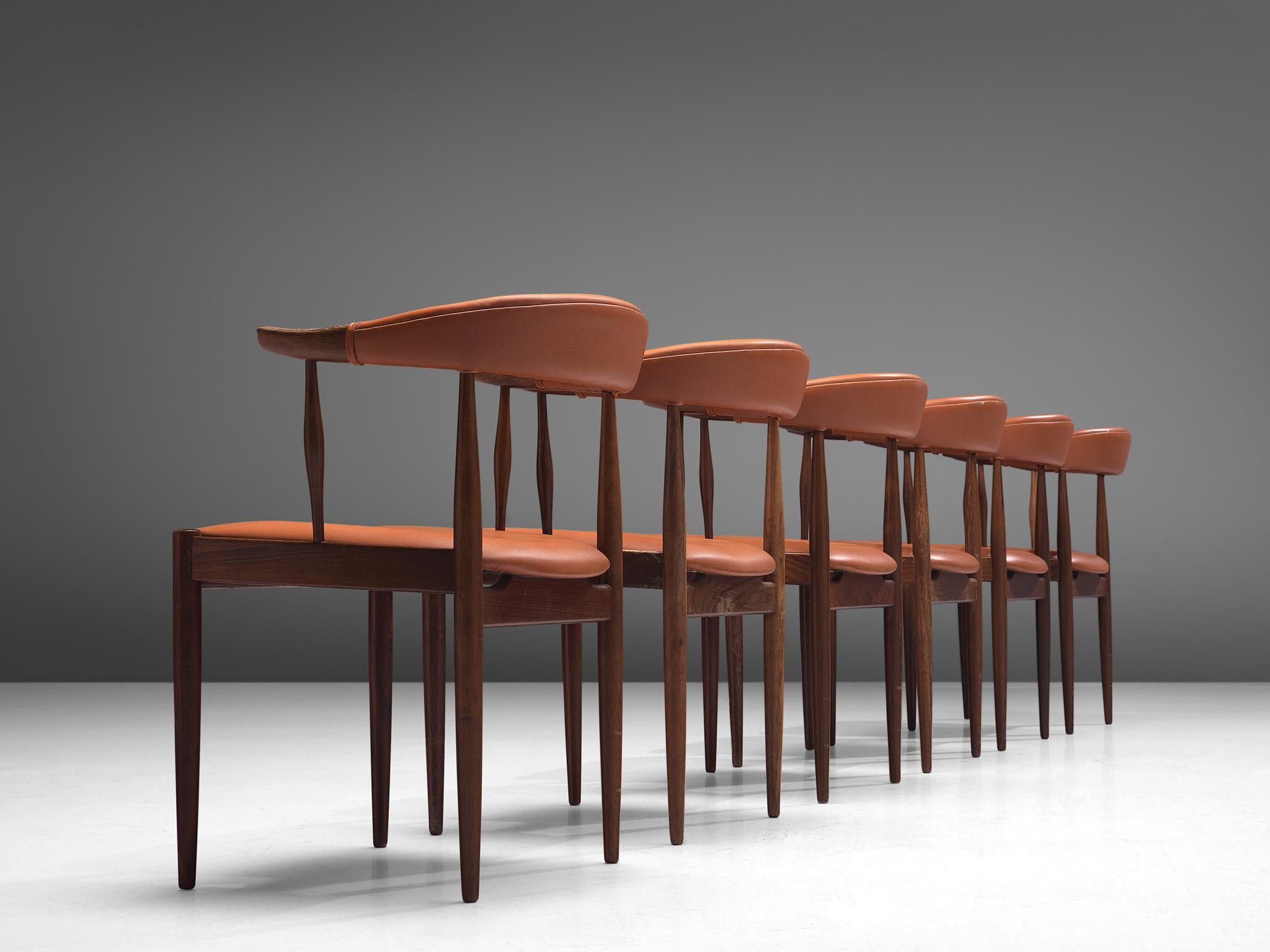 Danish Twelve to Be Reupholstered 'Bull Horn' Chairs by Johannes Andersen
