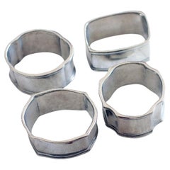 Twelve Vagabond House Pewter Classic Napkin Ring Set