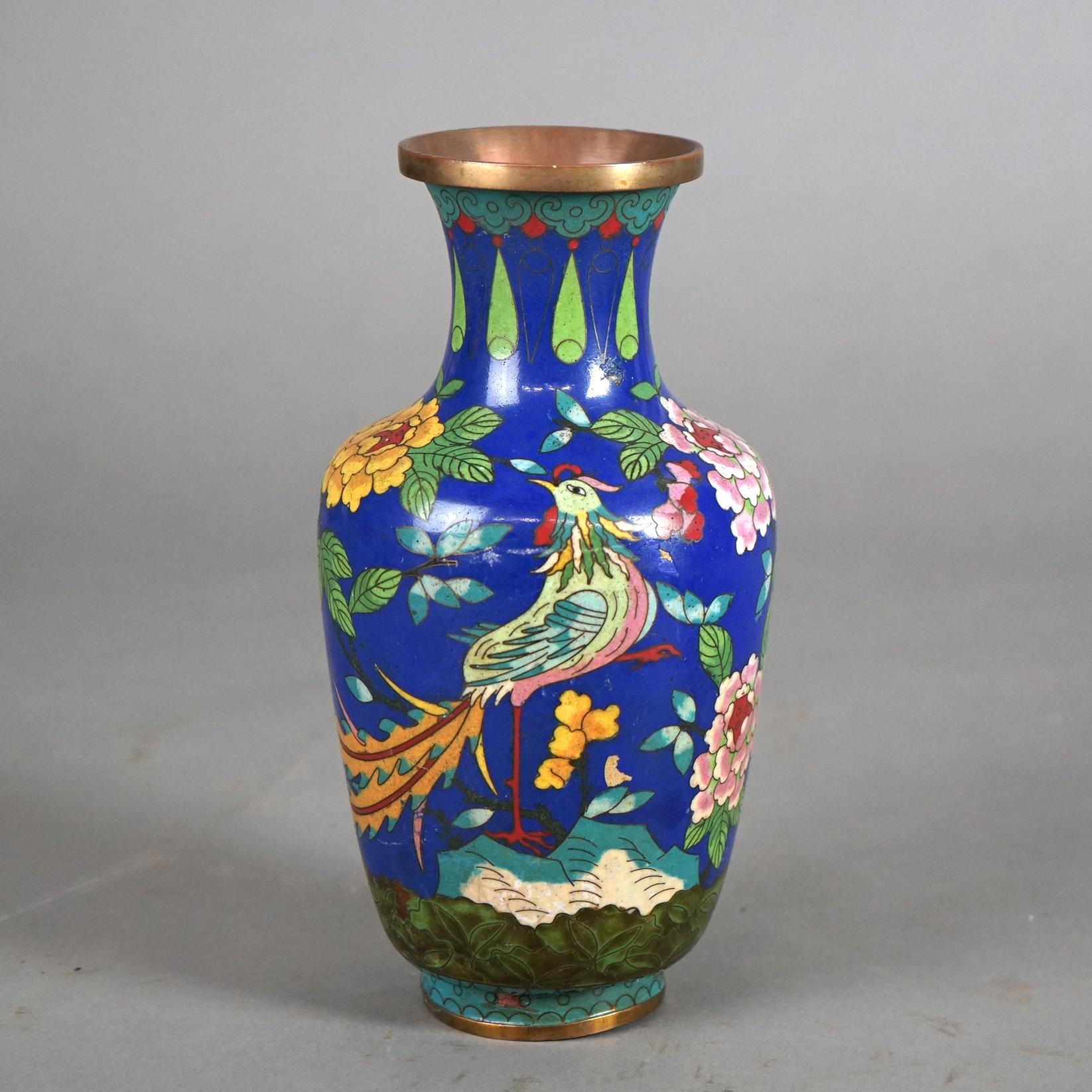 Twelve Various Chinese Cloisonne Floral Enameled Items C1920 For Sale 12