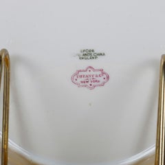 Twelve Copeland for Tiffany Floral Porcelain Luncheon Plates, 20th Century