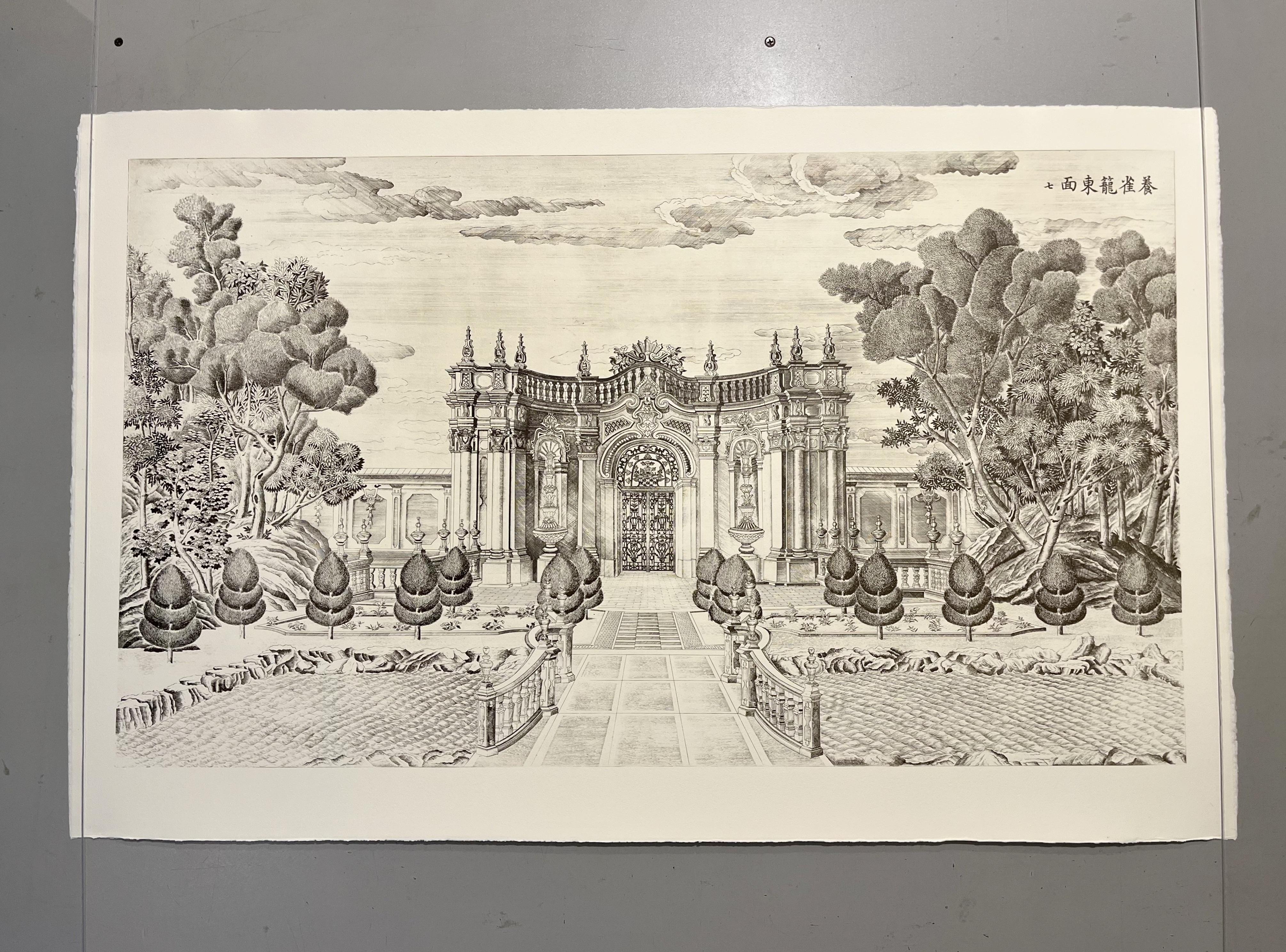Twelves Etchings Pavilions And Gardens In The Imperial Grounds Of YUANMINGYUAN For Sale 1