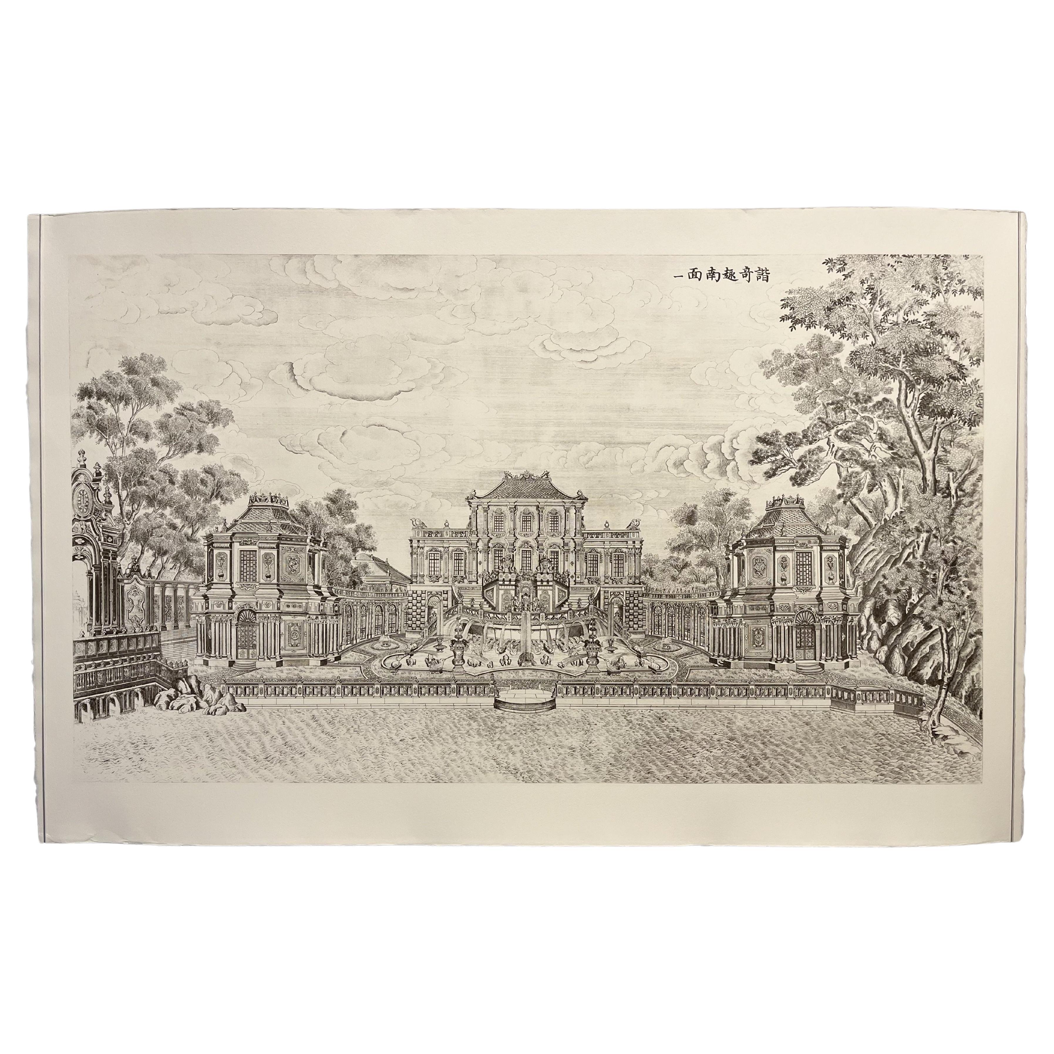 Twelves Etchings Pavilions And Gardens In The Imperial Grounds Of YUANMINGYUAN For Sale
