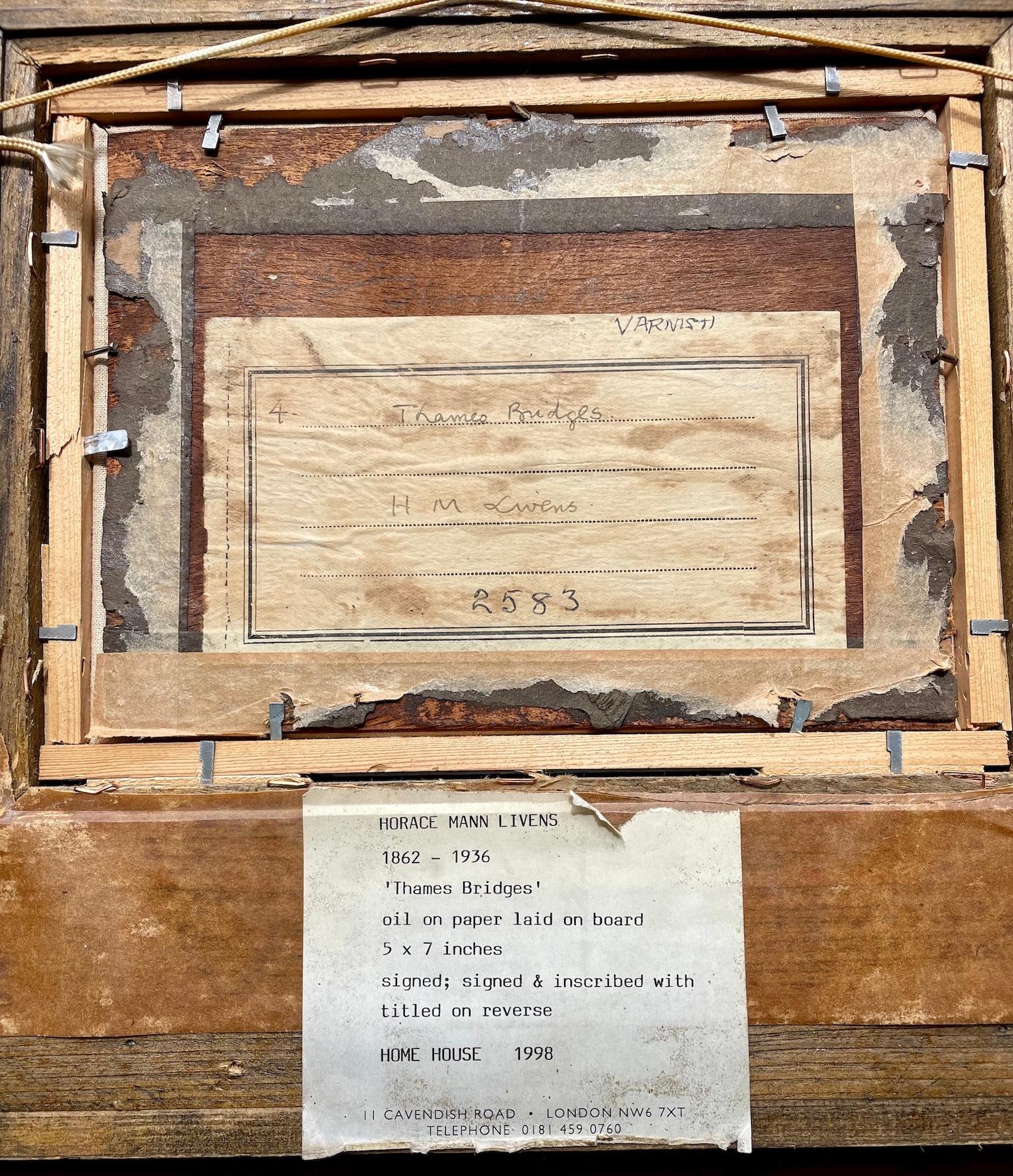 Twenties Framed Oil Painting By Horace Mann Livens Inglés en venta