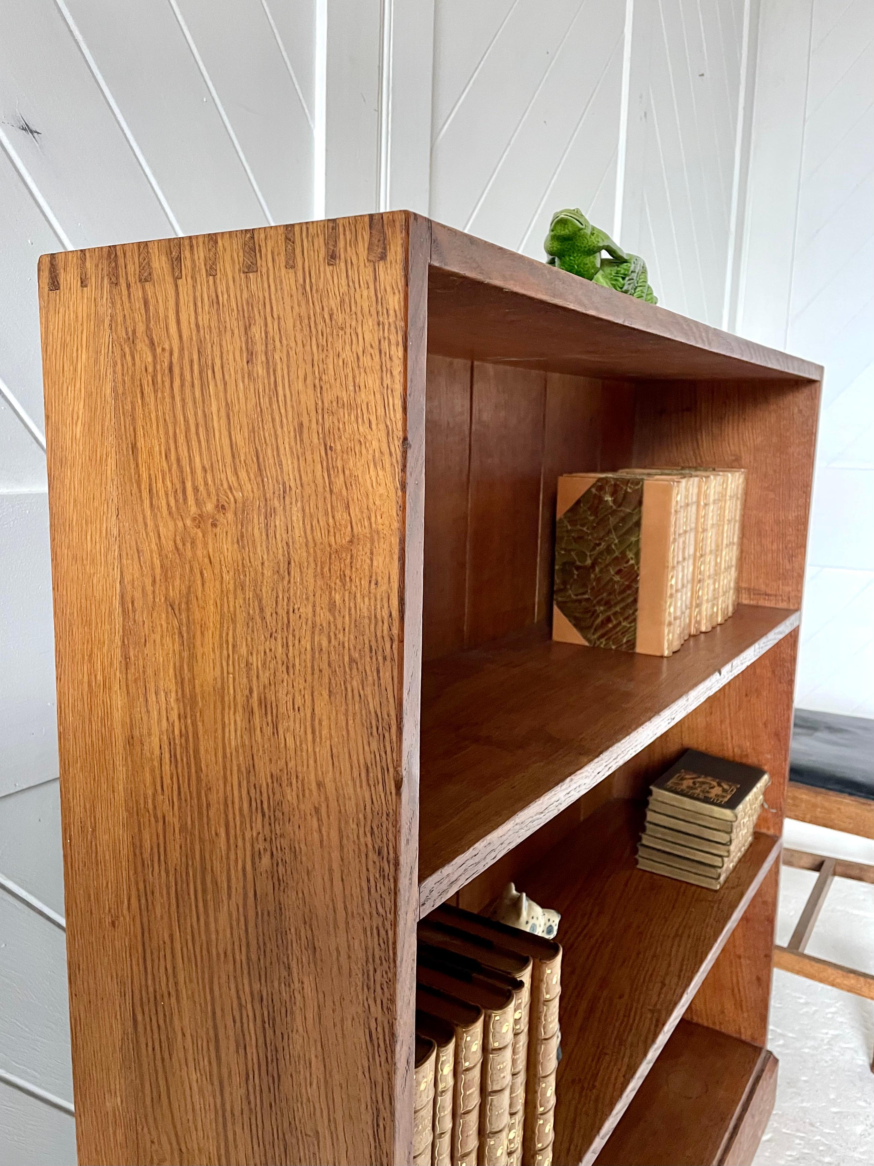 English Twenties Gordon Russell Oak Bookcase For Sale