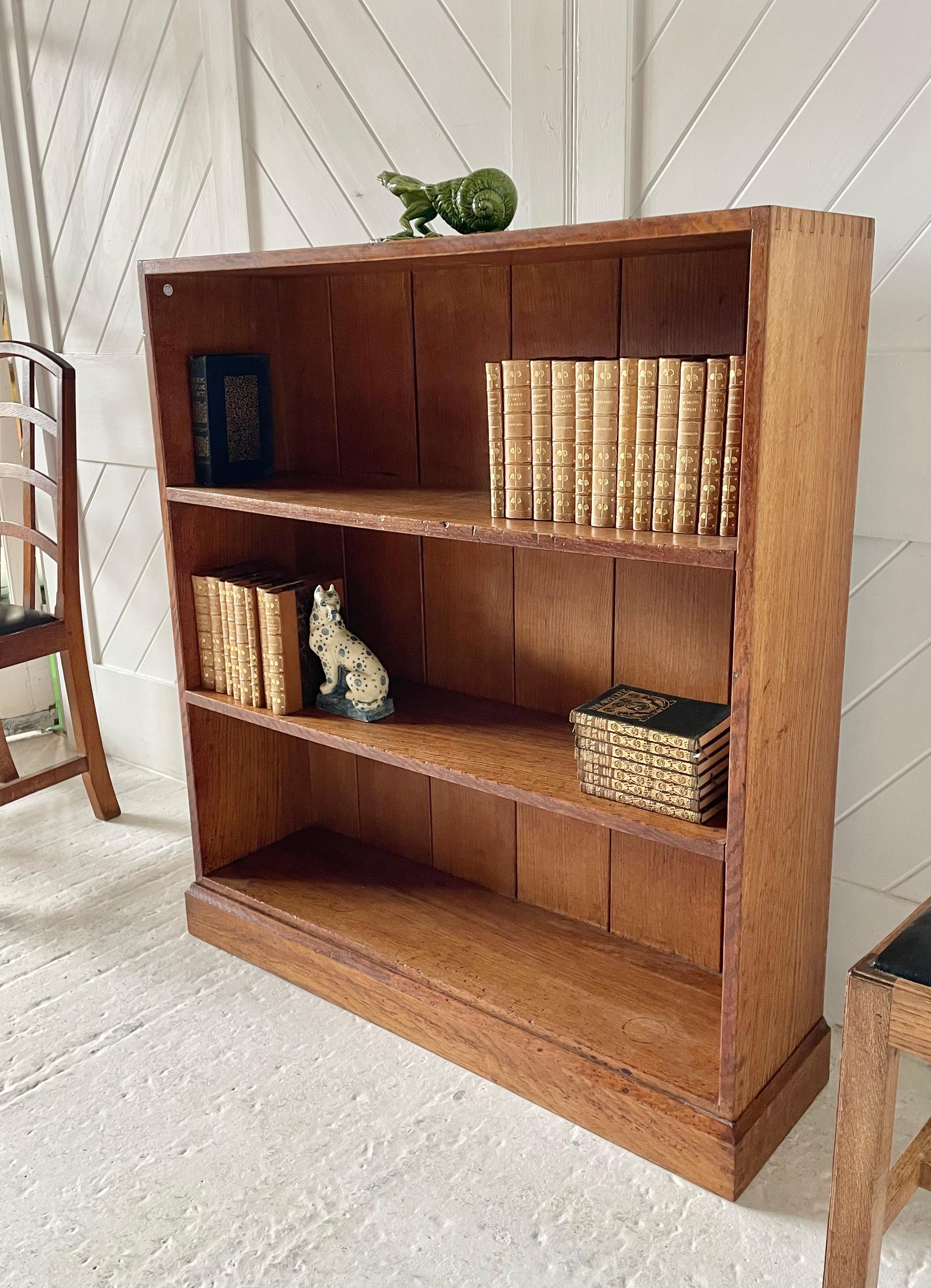 Early 20th Century Twenties Gordon Russell Oak Bookcase For Sale