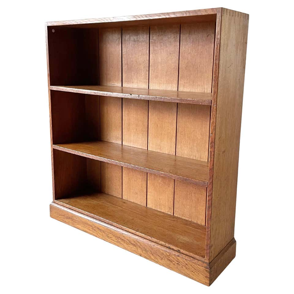 Thirties 3 Door Oak Bookcase By Brynmawr For Sale at 1stDibs