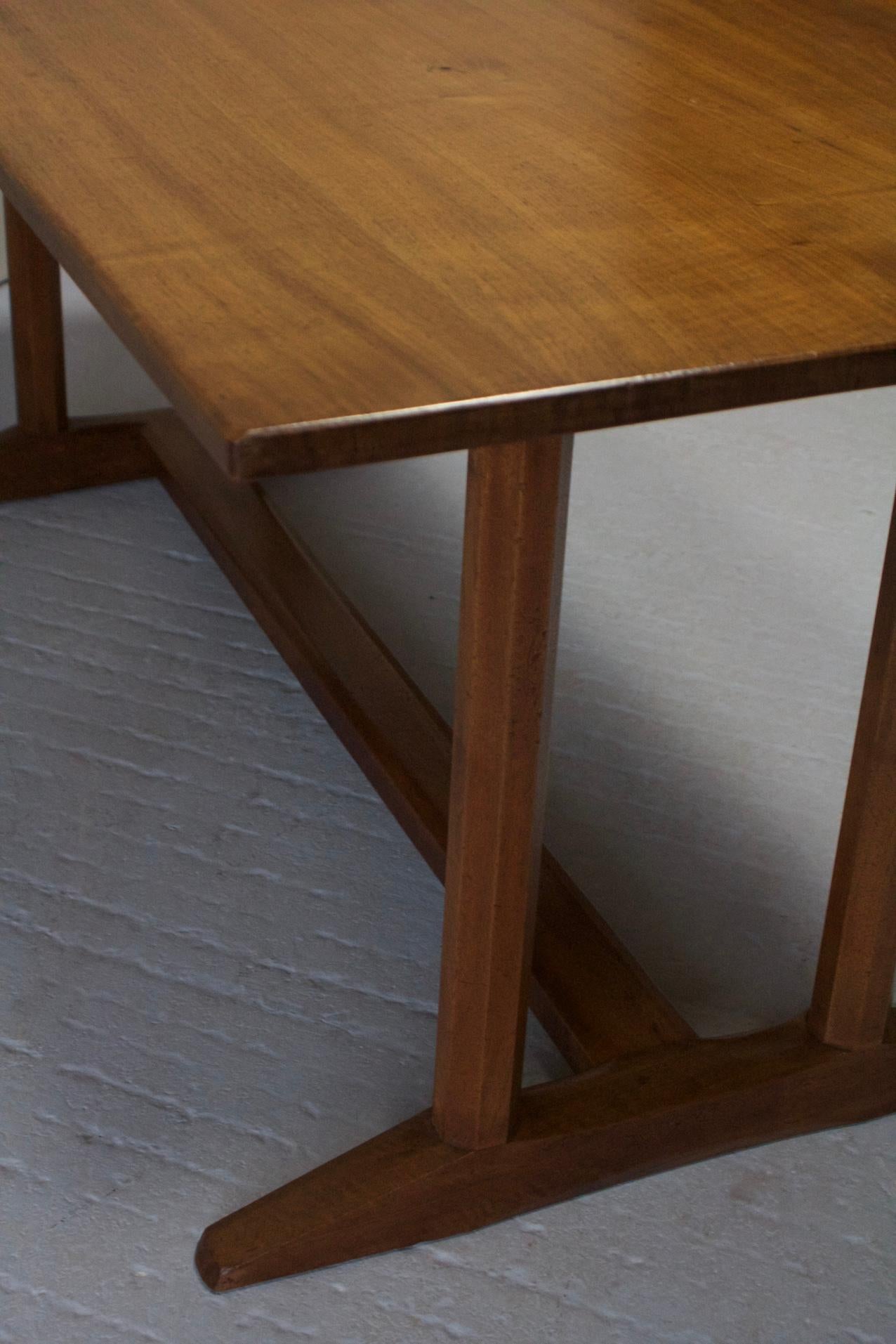 Arts and Crafts Twenties Walnut Refectory Table By Gordon Russell
