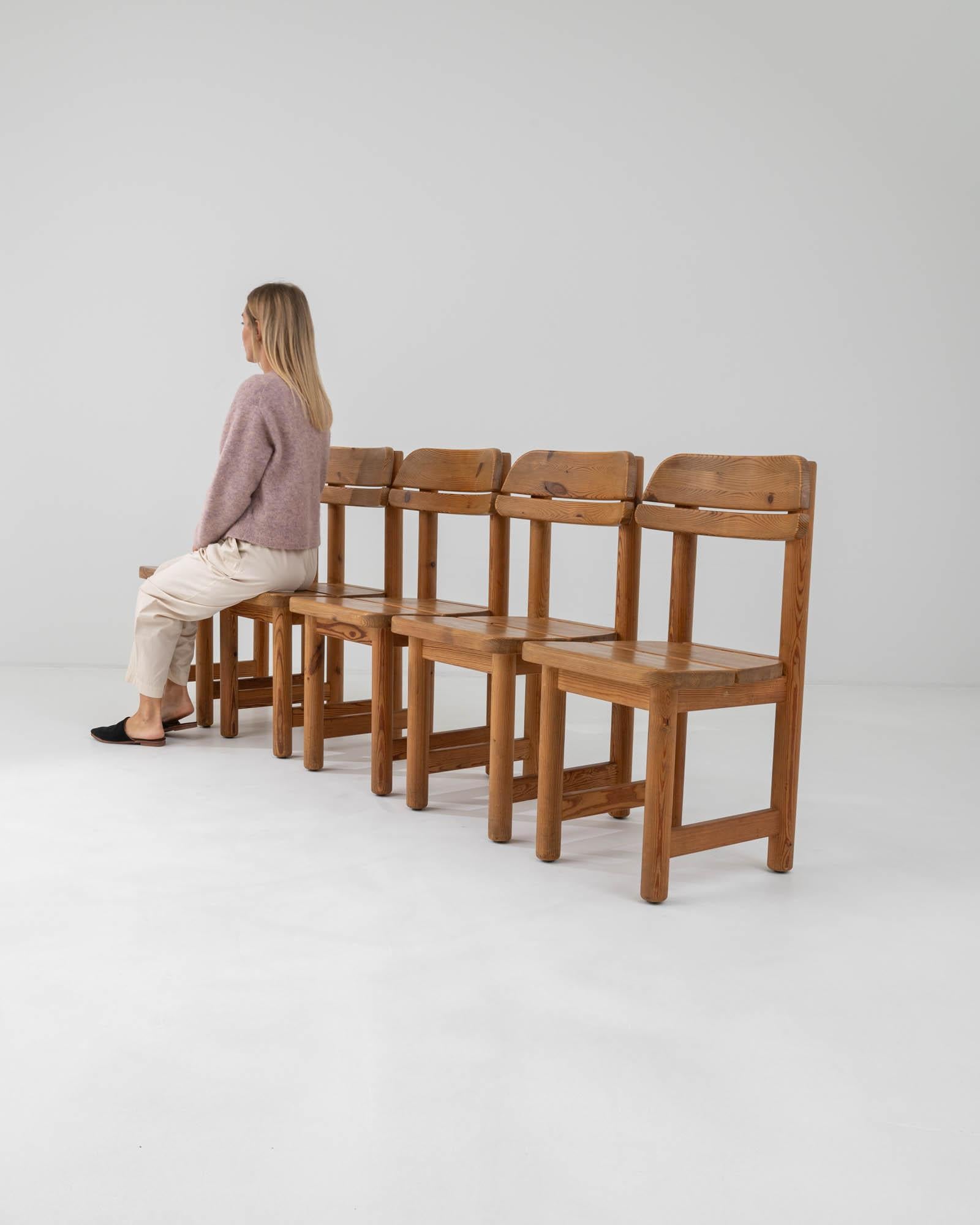 Twentieth Century Danish Wooden Dining Chairs, Set of Five For Sale 6