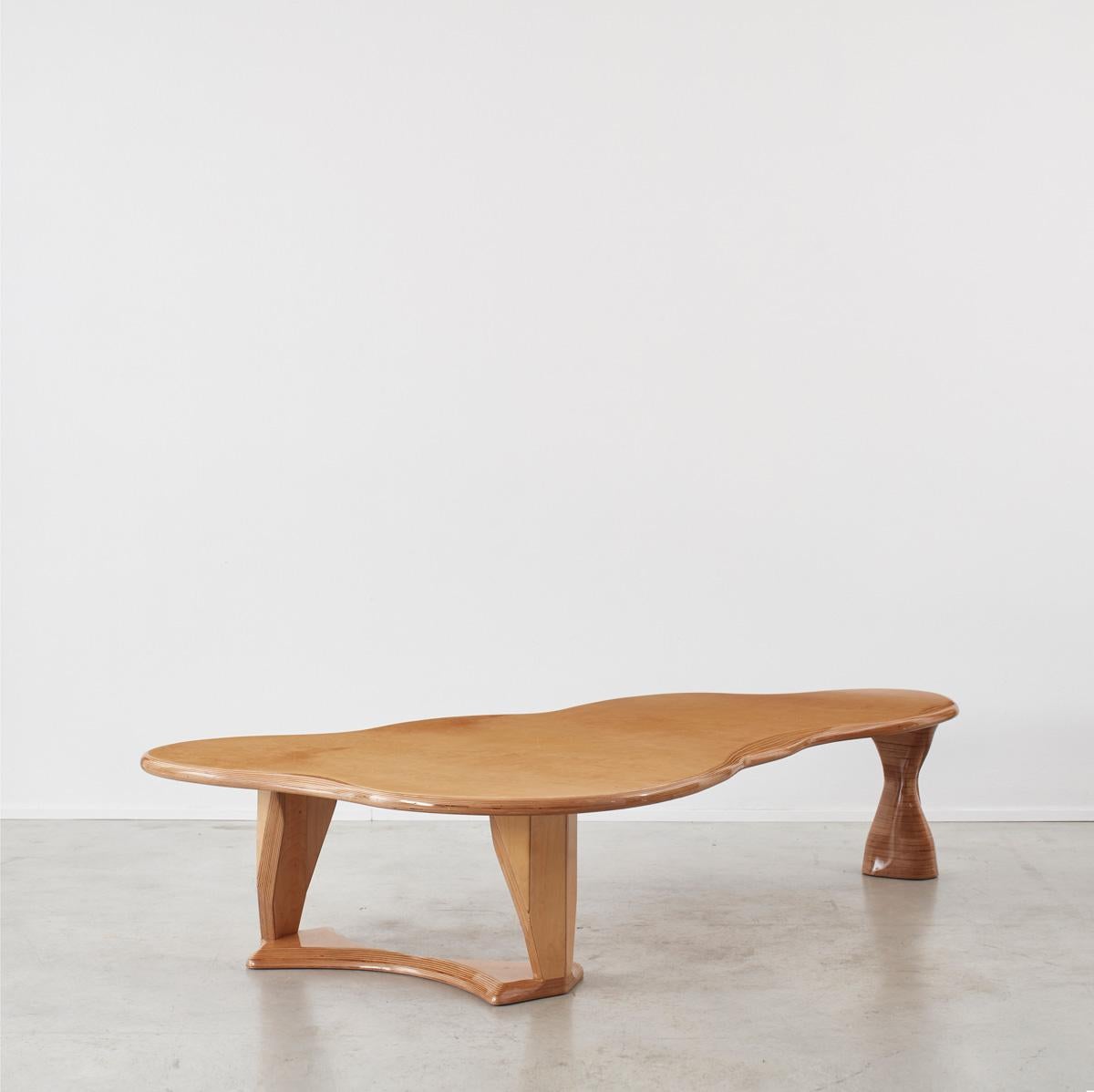 20th Century Twentieth Century Freeform Wooden Coffee Table