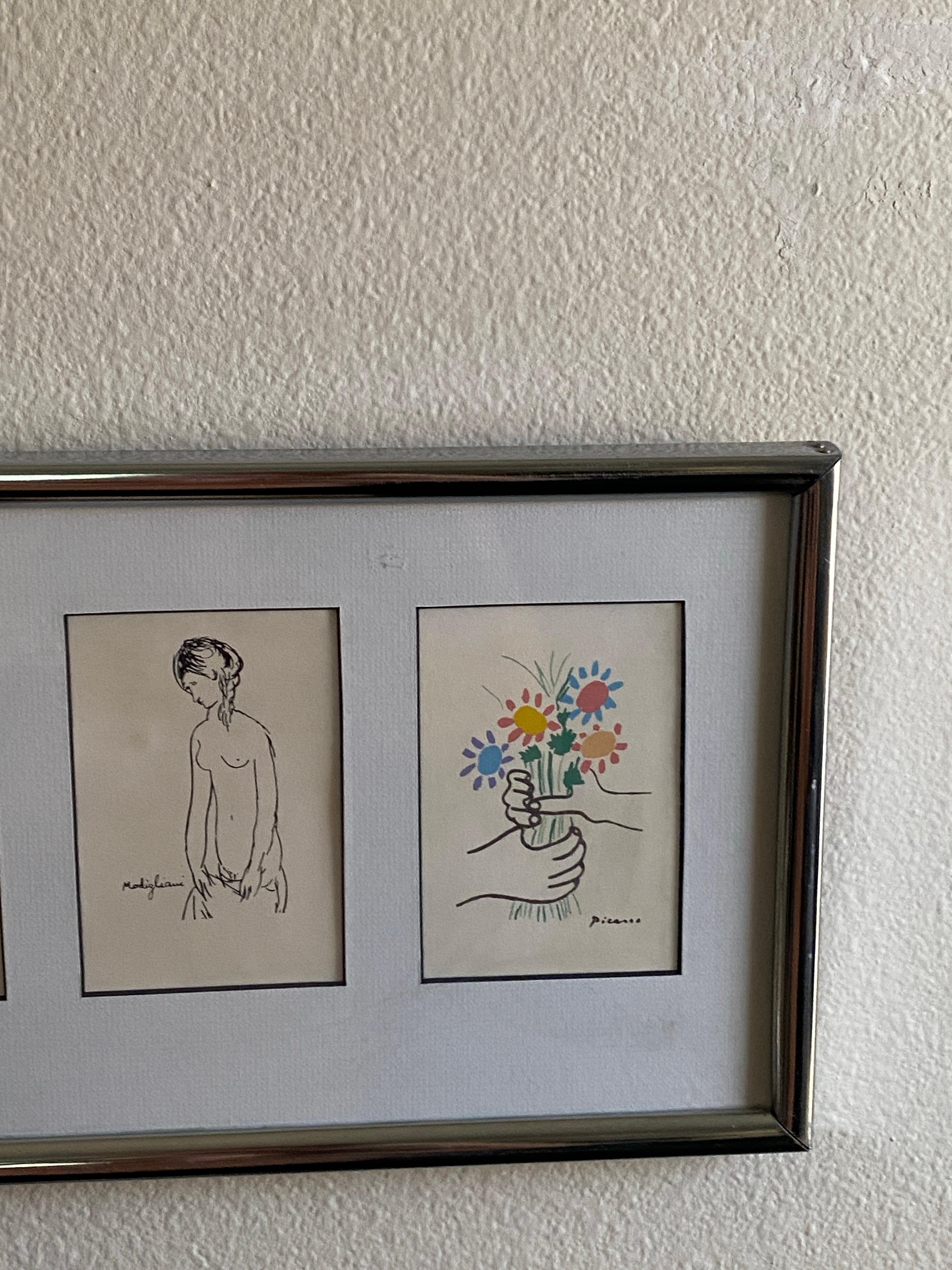 The most charming piece of art we have seen. Custom made for a special client by legendary late designer Arthur Elrod. It hung in the entry powder room of a Rancho Mirage Art Collector's winter residence in the desert. 
The small but impactful piece