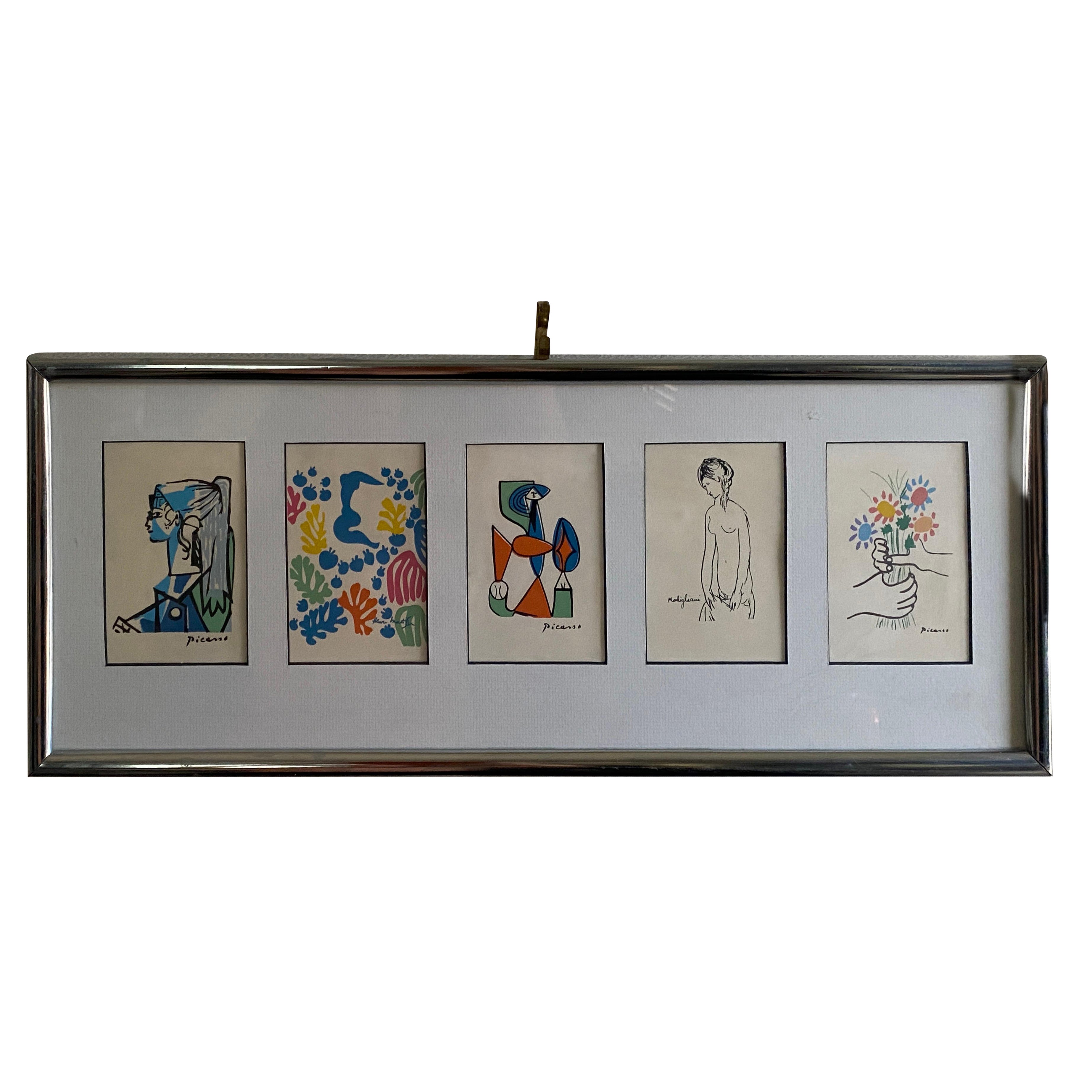 Twentieth Century Modern Masters Wall Art (5 Images) from Art Collector Estate For Sale