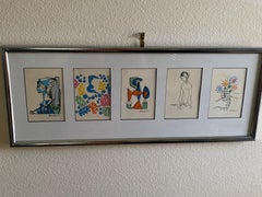 Moderne Meister des zwanzigsten Jahrhunderts Wandkunst (5 Bilder) von Art Collector Estate