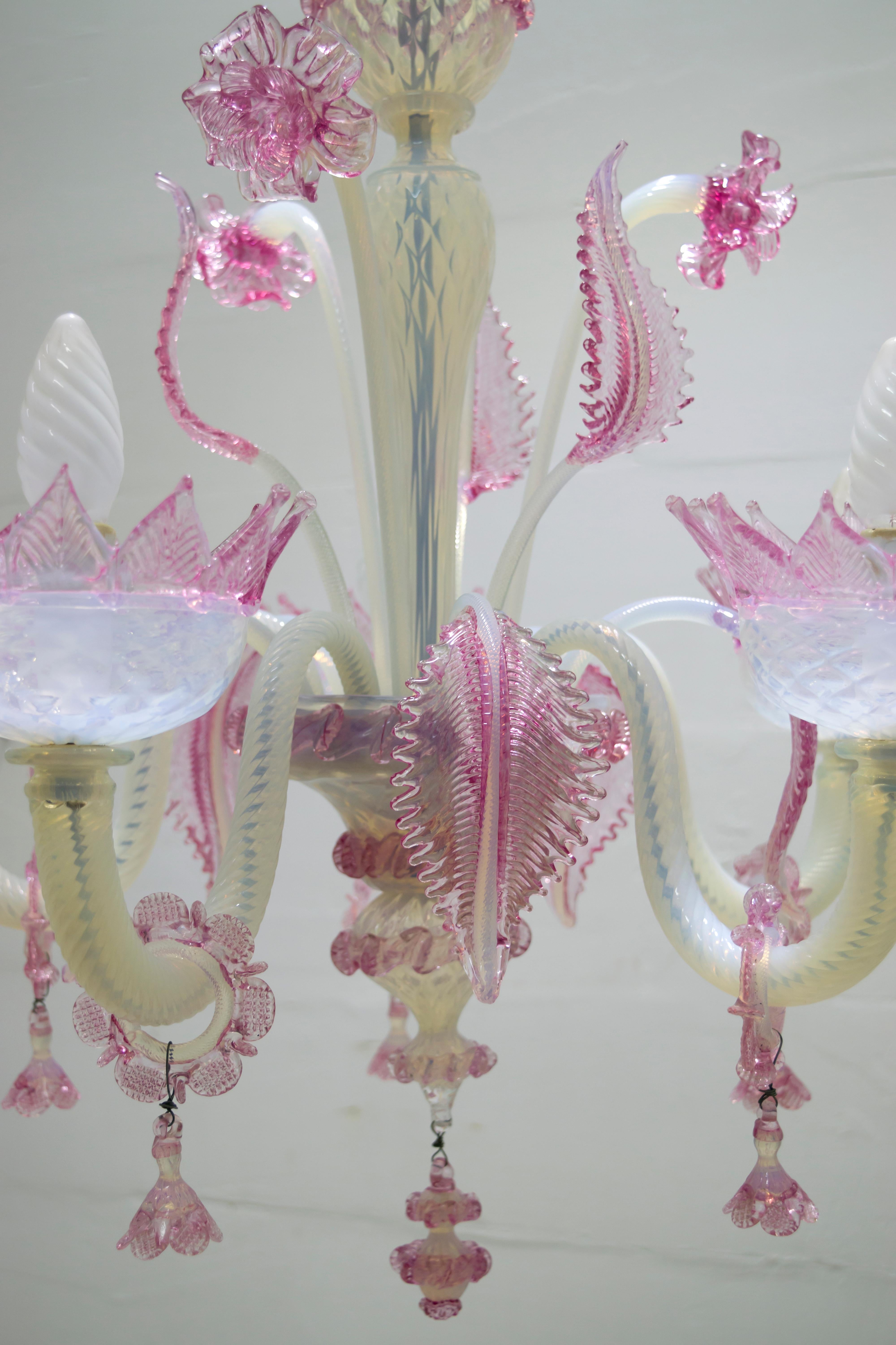 20th Century Modern Murano Glass Chandelier 