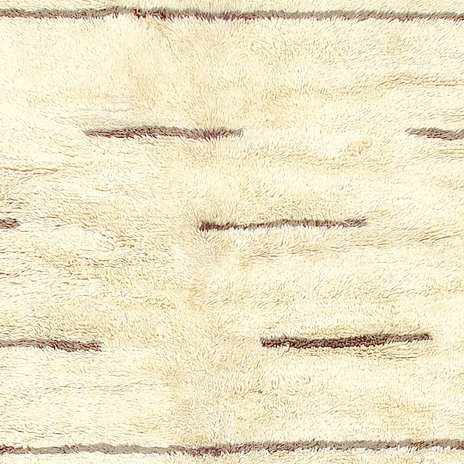 Hand-Woven Twentieth Century Moroccan Berber Carpet For Sale