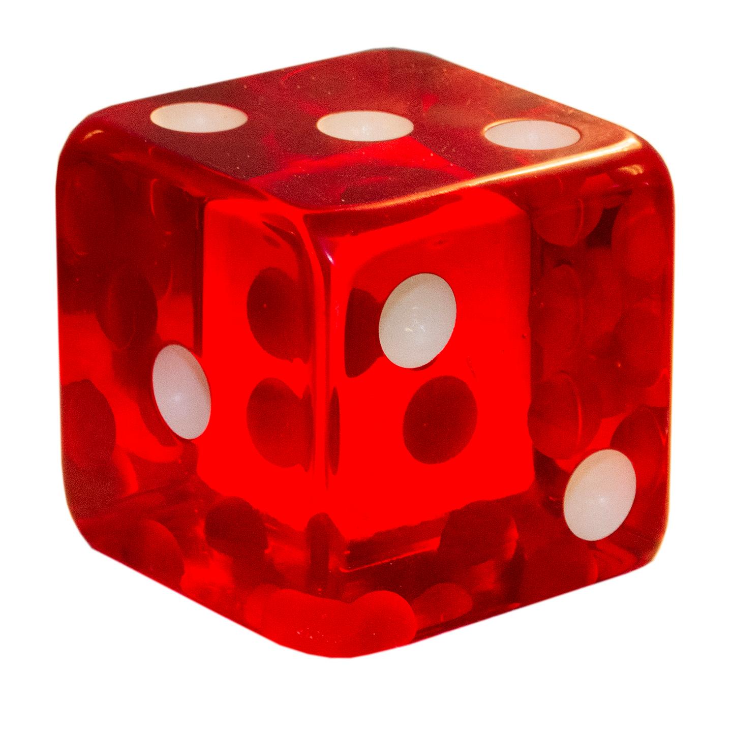 American Twentieth Century Pair of Red Dice by Mark Yurkiw, Artist For Sale
