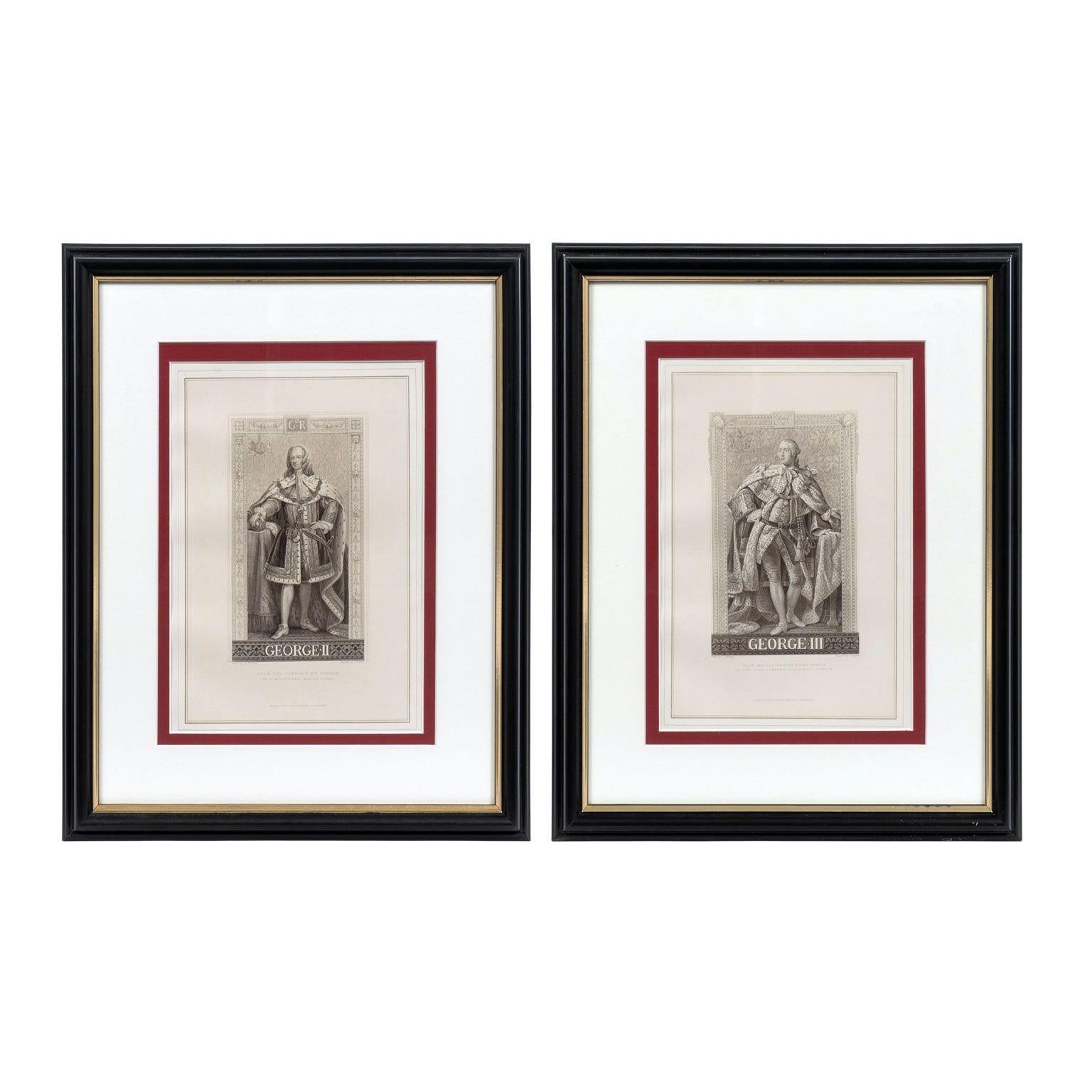 Twenty Framed Steel Engravings of English Monarchs For Sale 3