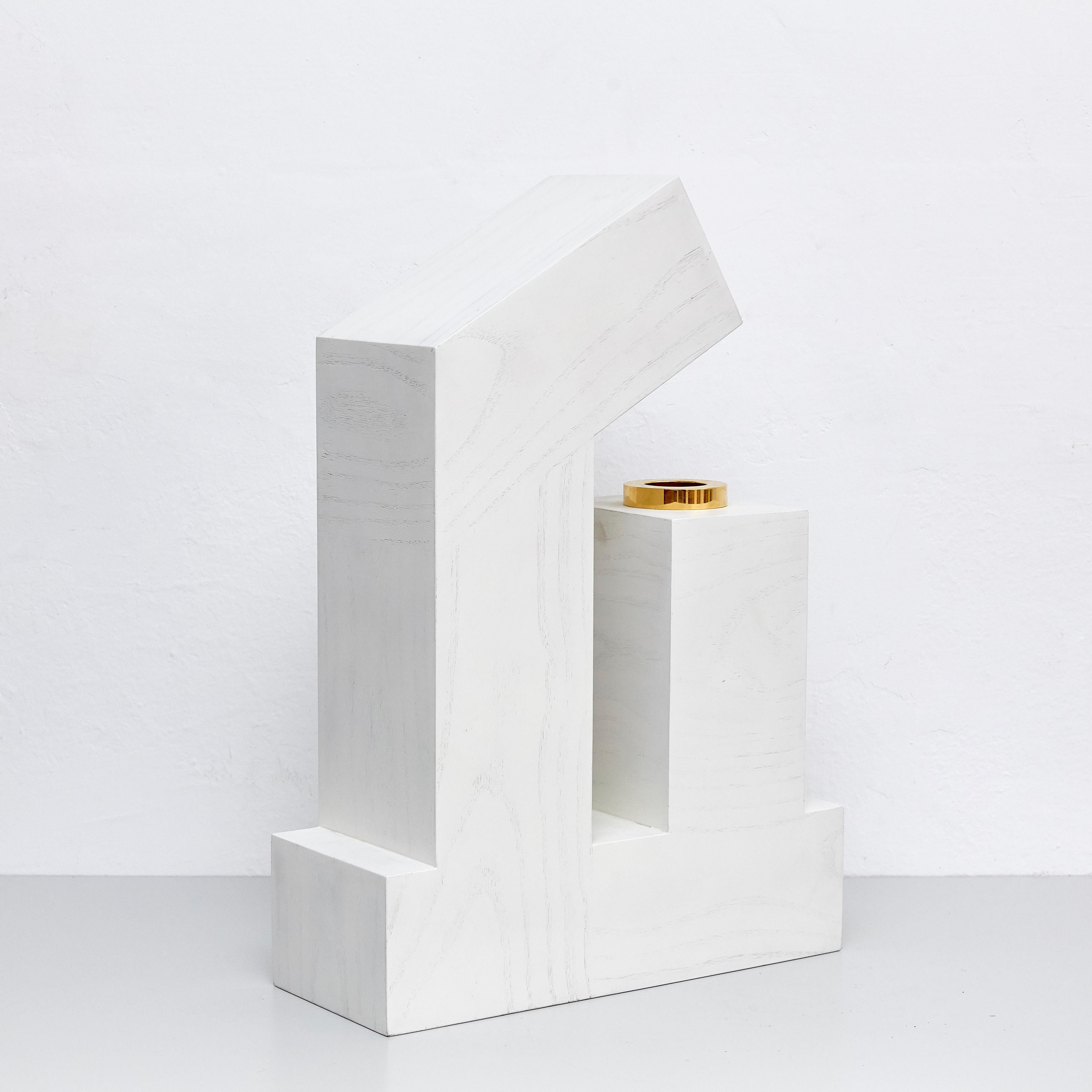 Late 20th Century Twenty-Seven Woods, Chinese Artificial Flower Vase Alpha by Ettore Sottsass