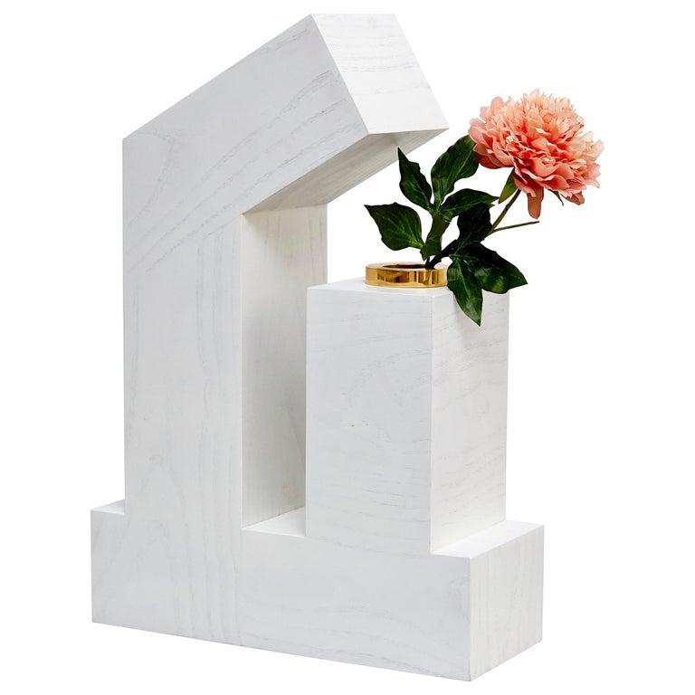 Twenty-Seven Woods, Chinese Artificial Flower Vase Alpha by Ettore Sottsass  For Sale at 1stDibs