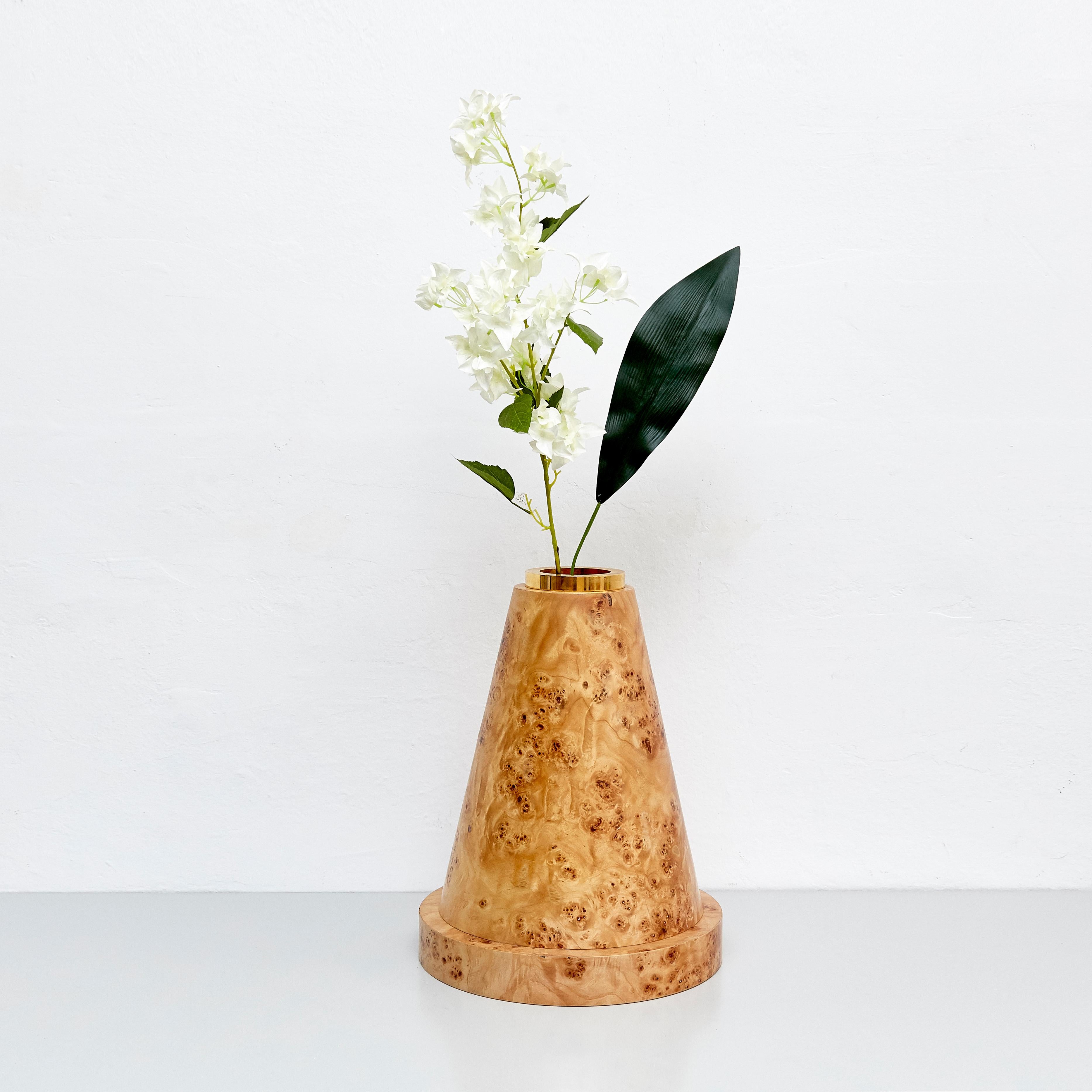 European Twenty-Seven Woods for a Chinese Artificial Flower Vase O by Ettore Sottsass
