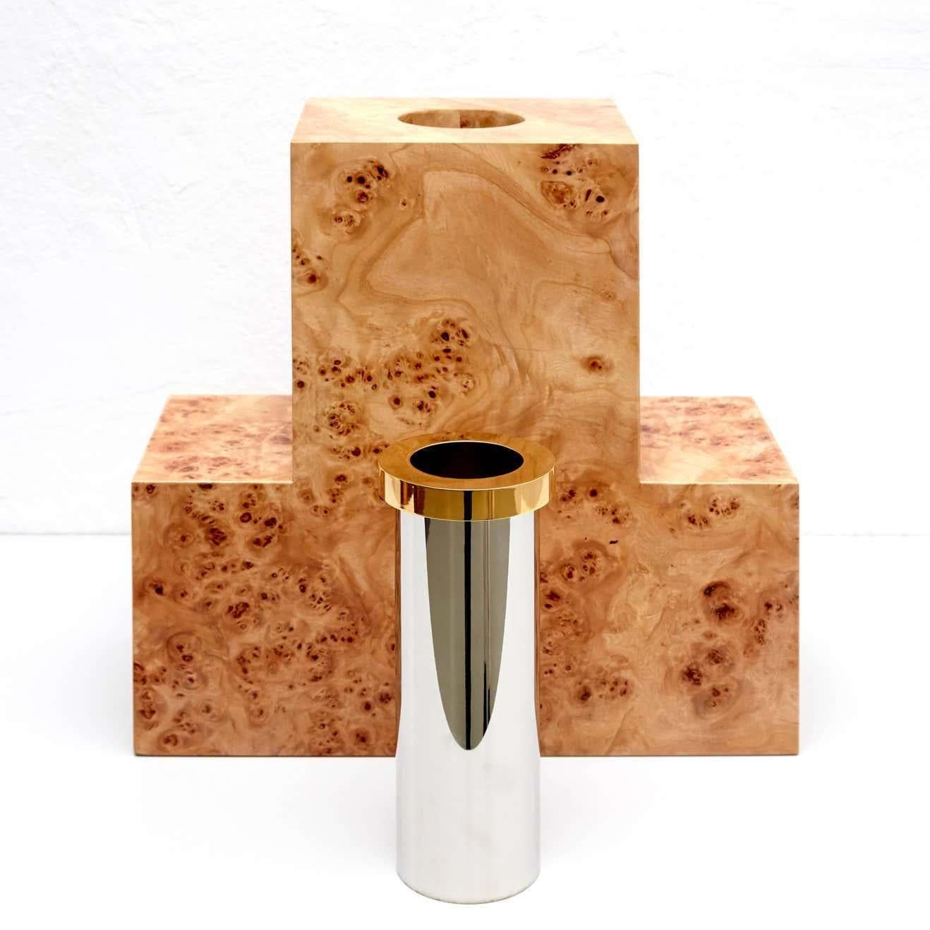 Late 20th Century Twenty-Seven Woods for a Chinese Artificial Flower Vase P by Ettore Sottsass For Sale