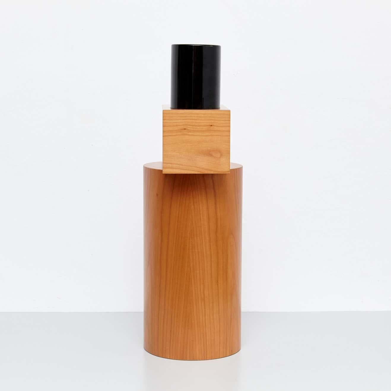 Modern Twenty-Seven Woods for a Chinese Artificial Flower Vase U by Ettore Sottsass