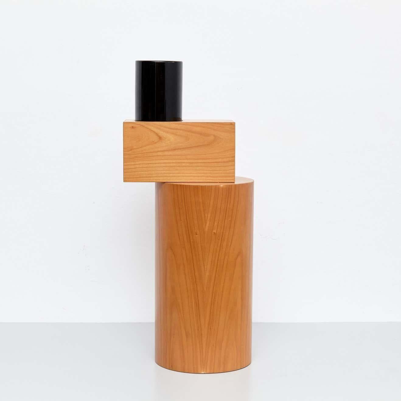 Twenty-Seven Woods for a Chinese Artificial Flower Vase U by Ettore Sottsass In Good Condition For Sale In Barcelona, Barcelona