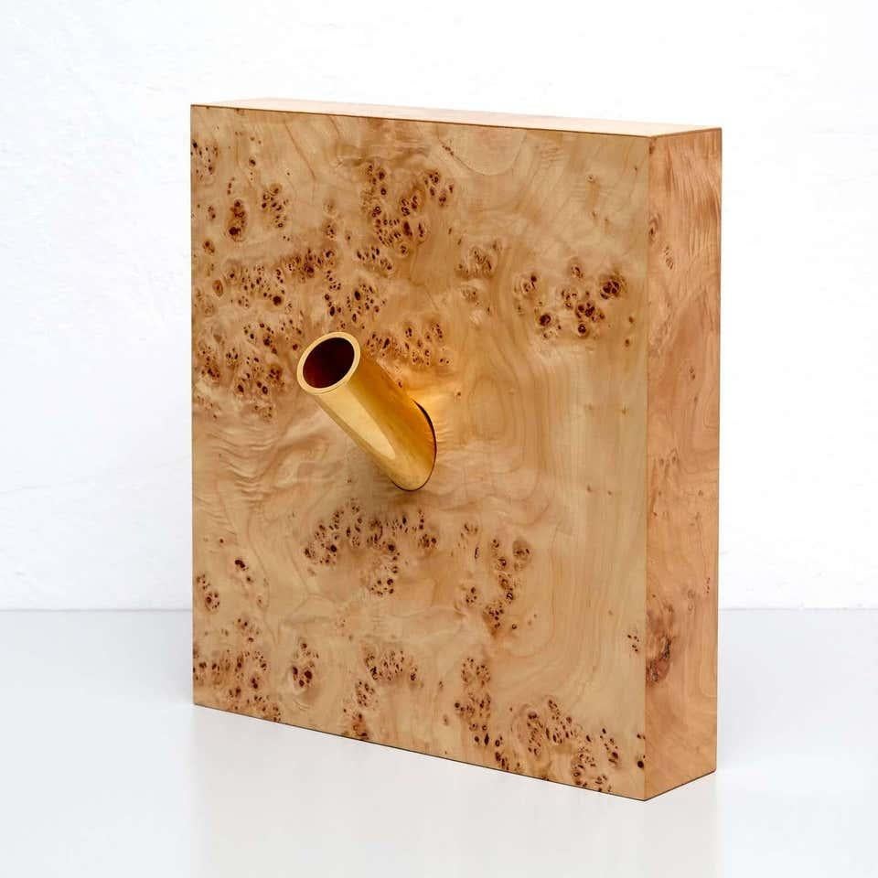 Modern Twenty-Seven Woods for a Chinese Artificial Flower Vase V by Ettore Sottsass For Sale