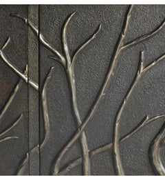 Twig Credenza in Antique White Bronze Handcrafted in India by Stephanie Odegard