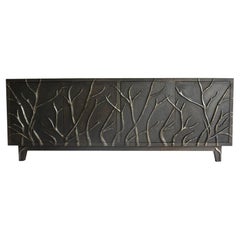 Twig Credenza in Antique White Bronze Handcrafted in India by Stephanie Odegard