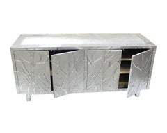 Twig Credenza in White Bronze Handcrafted in India by Stephanie Odegard