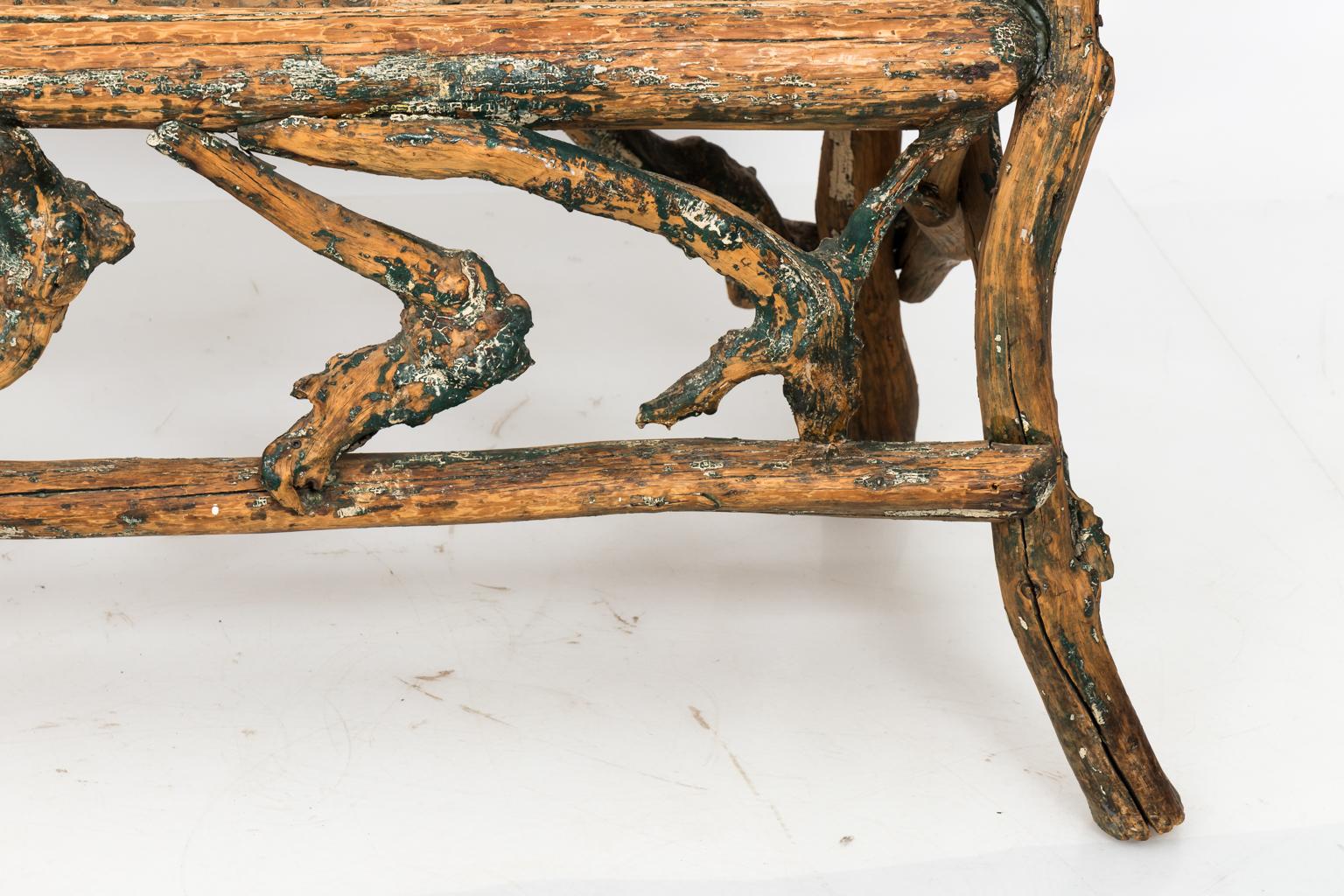Twig Driftwood Bench In Good Condition In Stamford, CT