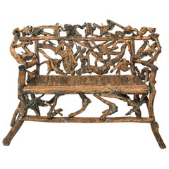 Twig Driftwood Bench