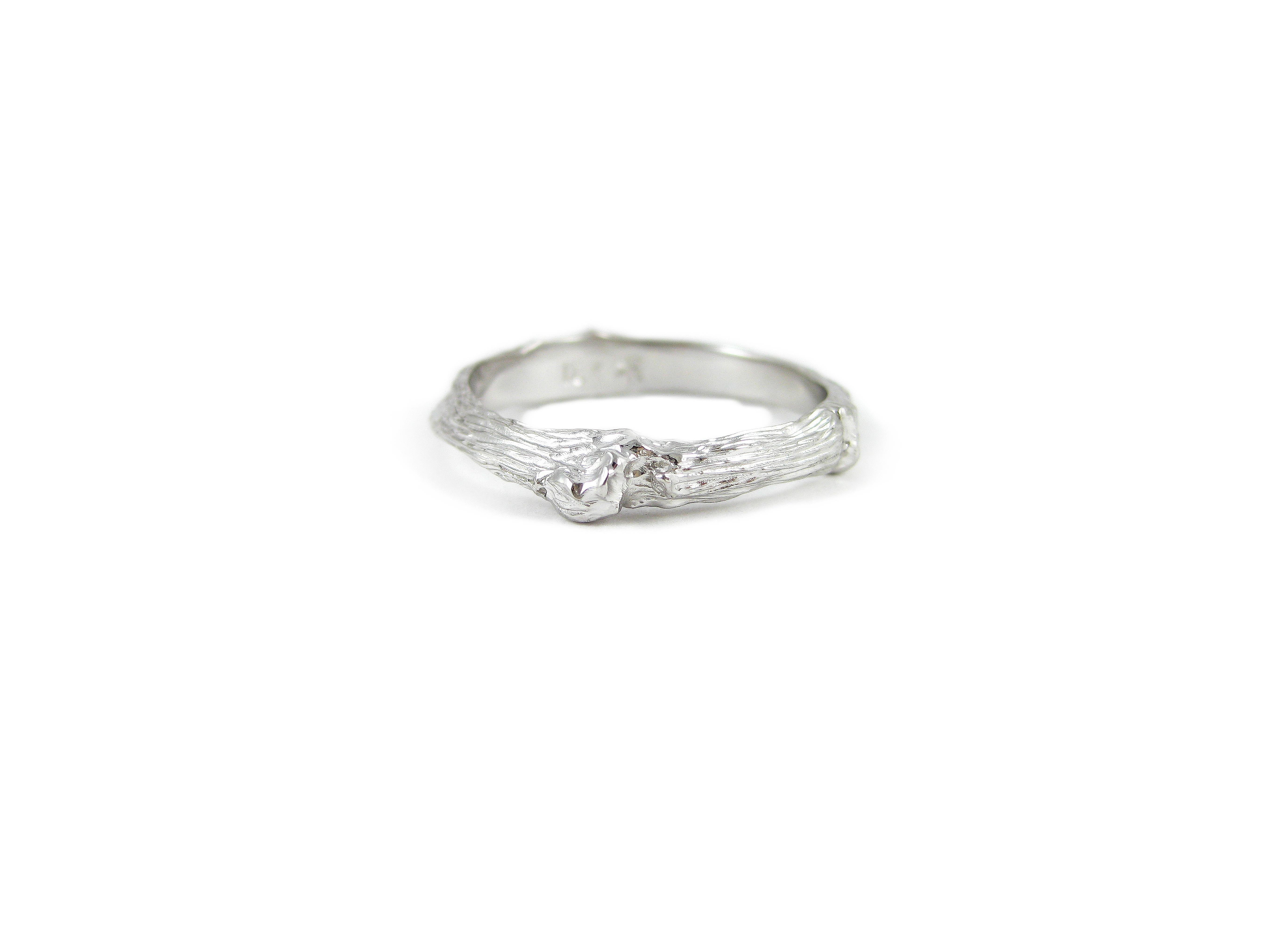 Bague brindille en or blanc 18k Pour hommes en vente