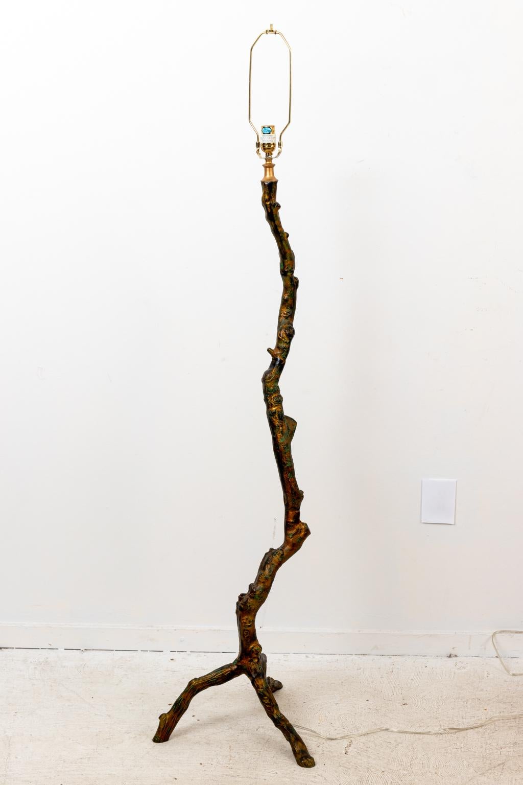 Twig Style Floor Lamp In Good Condition In Stamford, CT