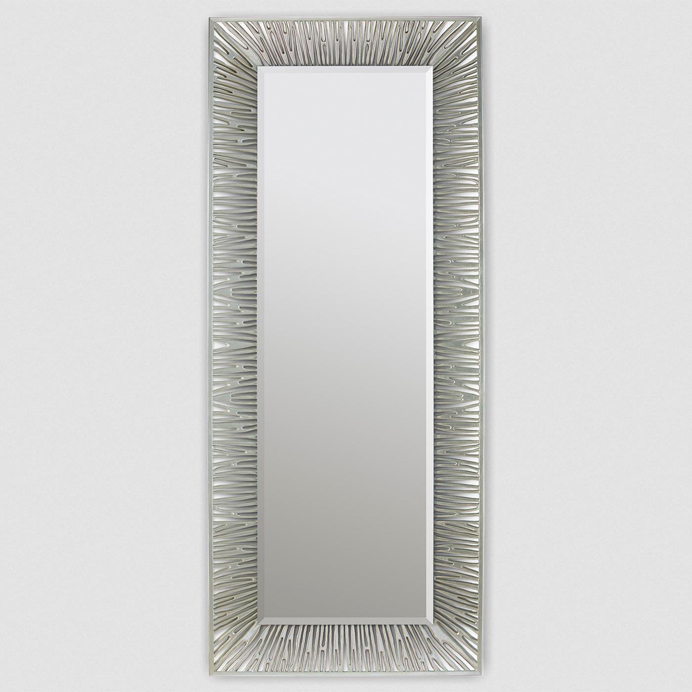 Hand-Carved Twiggy High Mirror in Black or Silver or Gold For Sale