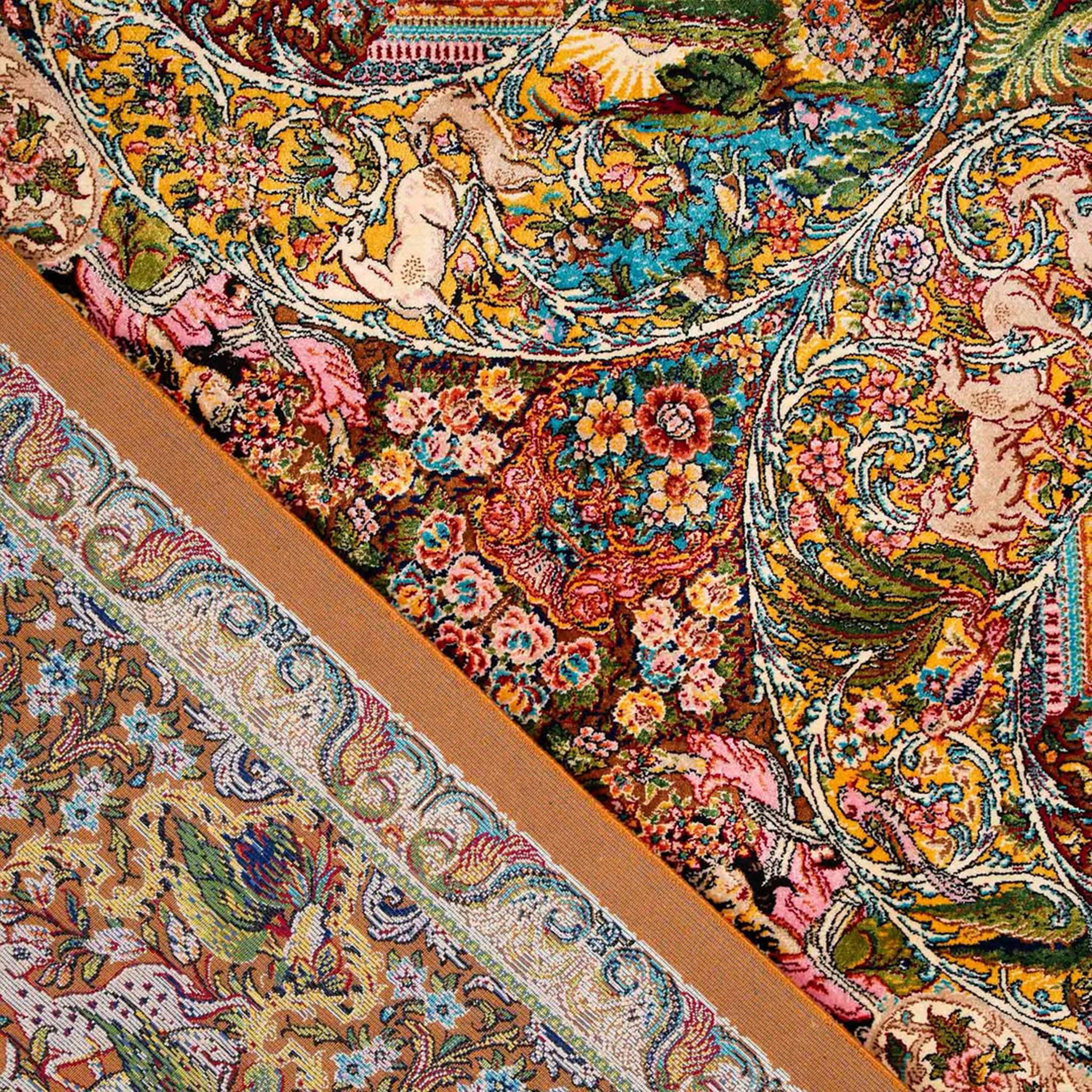 Woven from an authentic and original antique Persian rug design, this luxurious silk carpet embodies the enduring artistic heritage that has been passed down through generations and now lives on through Persian Signature. Every motif is thoughtfully