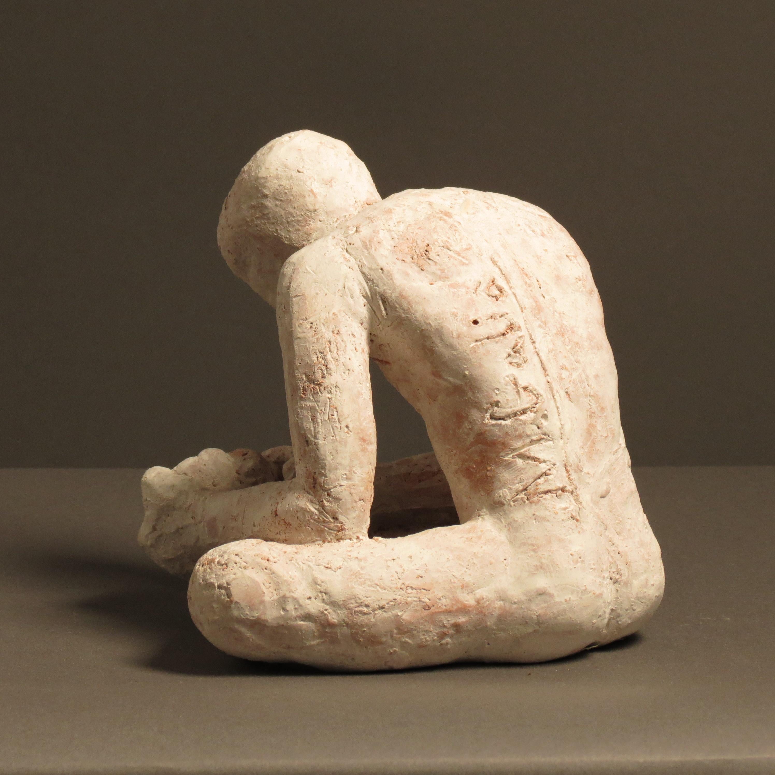 Arts and Crafts unique terracota sculpture from Emporda For Sale