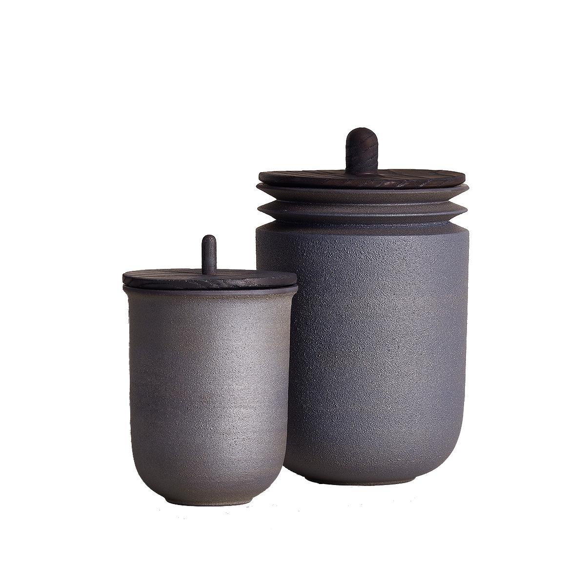 Twilight, Jars, Set of 2, Slip Cast Ceramic, N/O Service Collection im Angebot