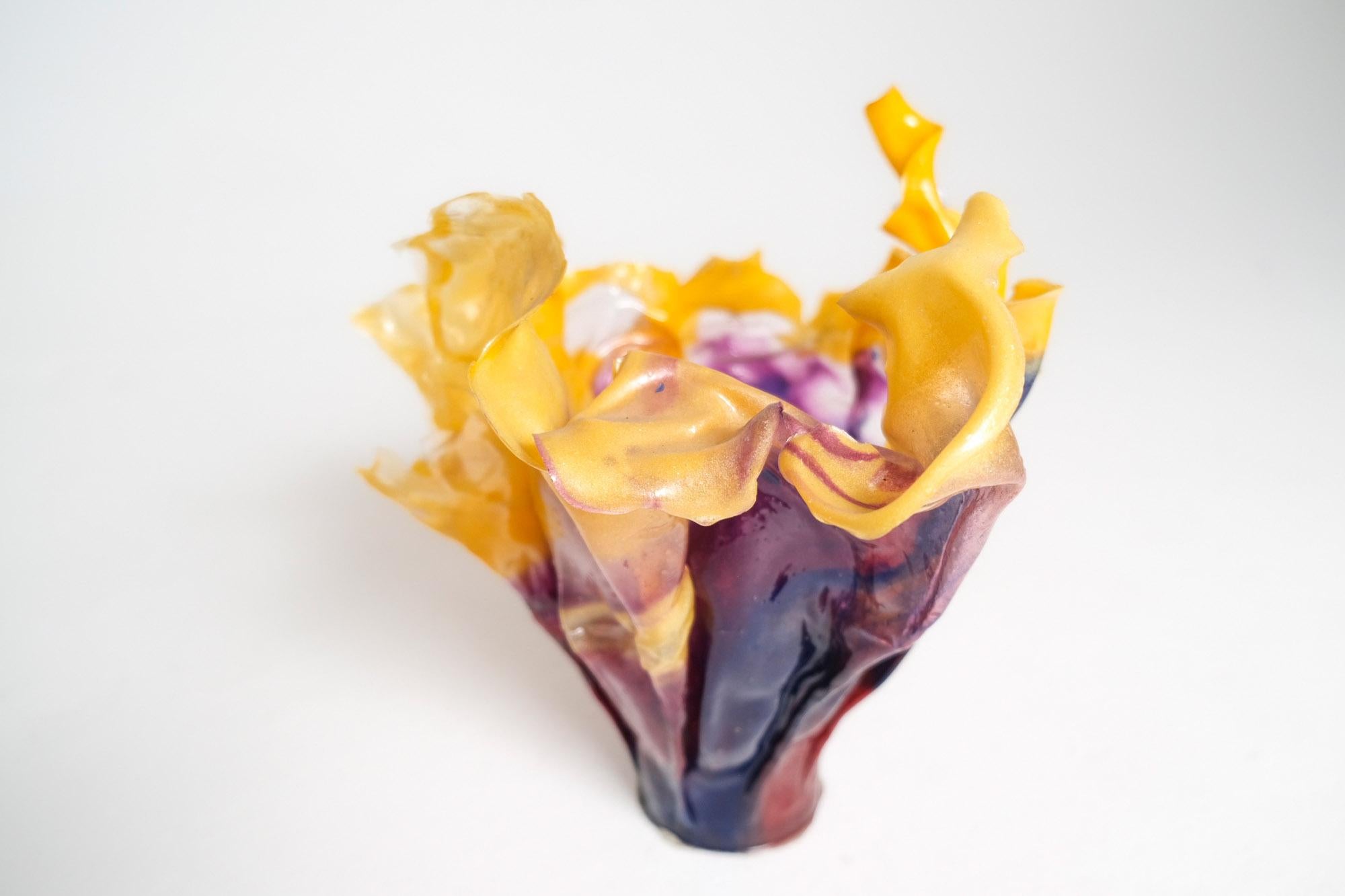American Twilight Toned Epoxy Resin Vessel by Caroline Zimbalist For Sale