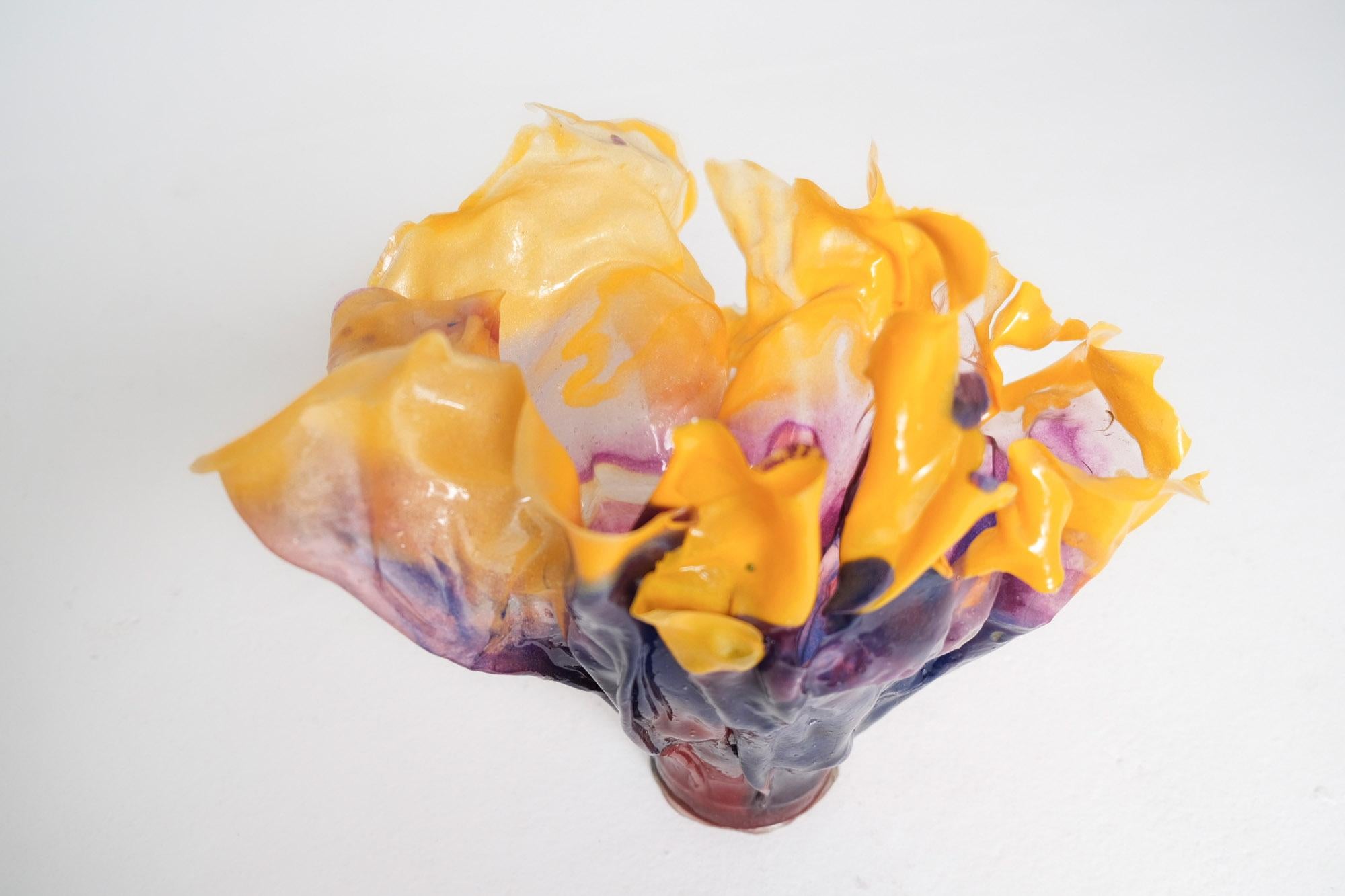 Twilight Toned Epoxy Resin Vessel by Caroline Zimbalist In Good Condition For Sale In Los Angeles, CA
