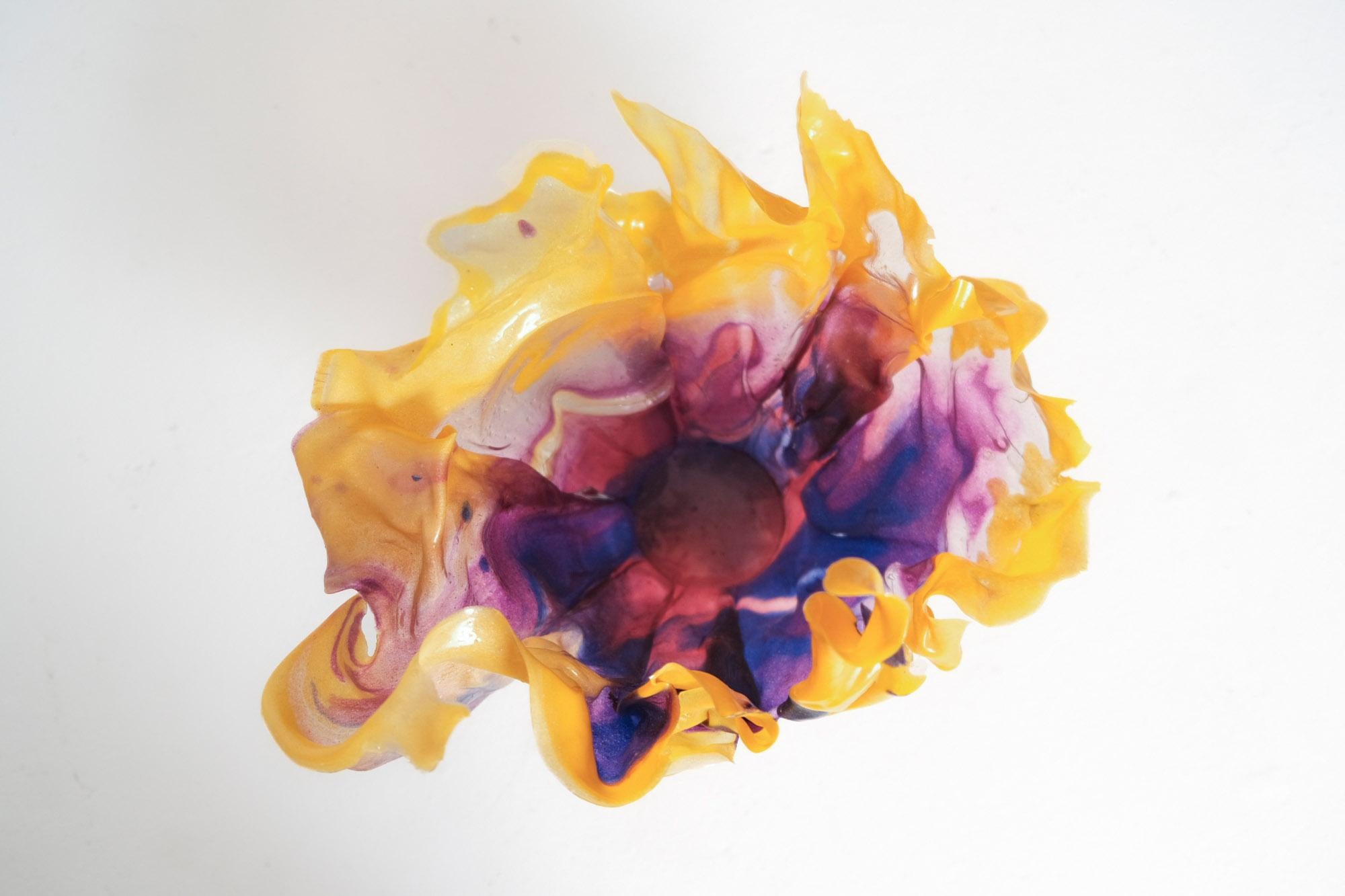 Twilight Toned Epoxy Resin Vessel by Caroline Zimbalist For Sale 1