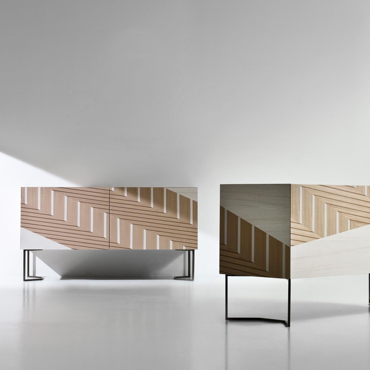 Italian Twill Intarsia Sideboard by Bartoli Design