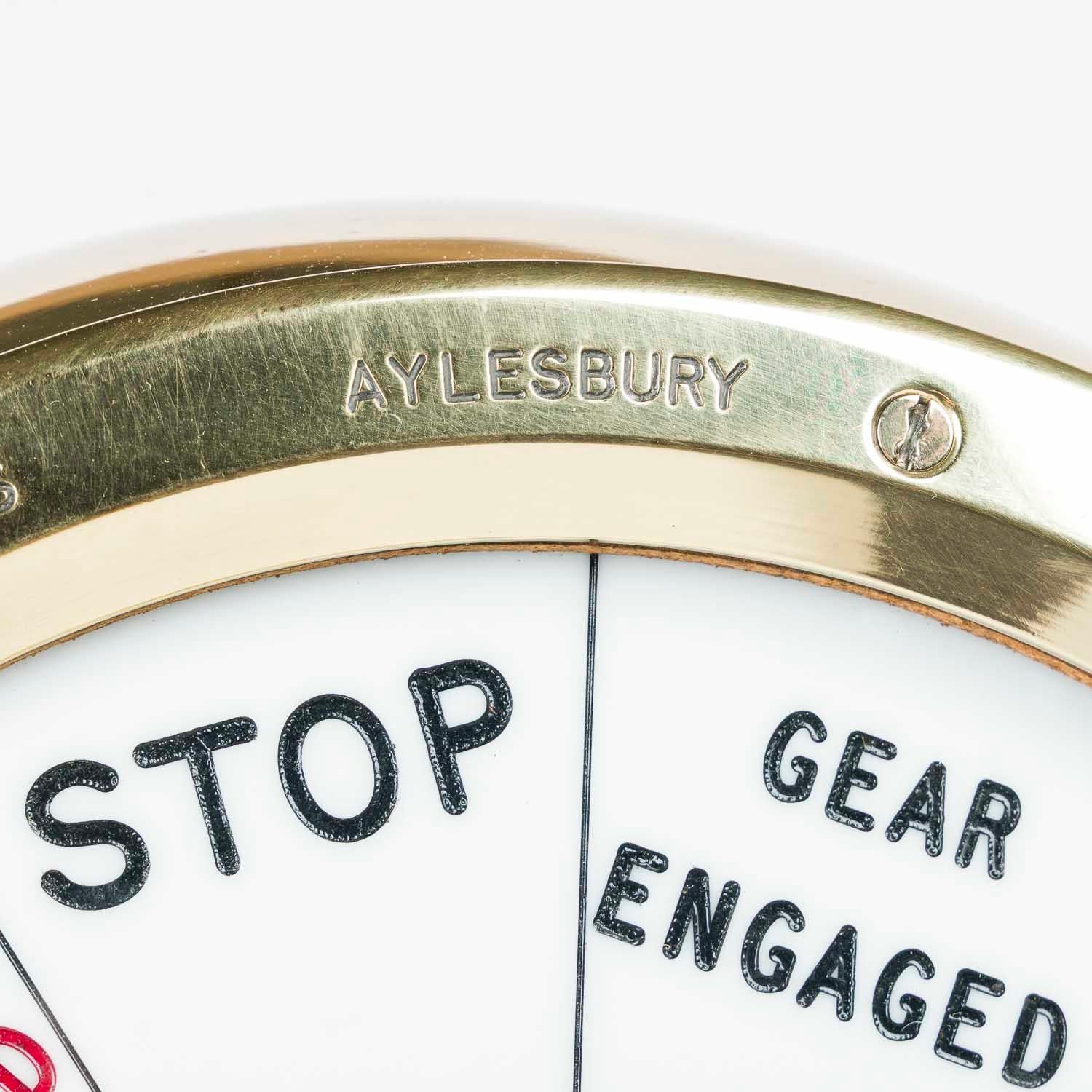 Twin 10 inch dial brass engine order telegraph by Bloctube Controls en vente 3