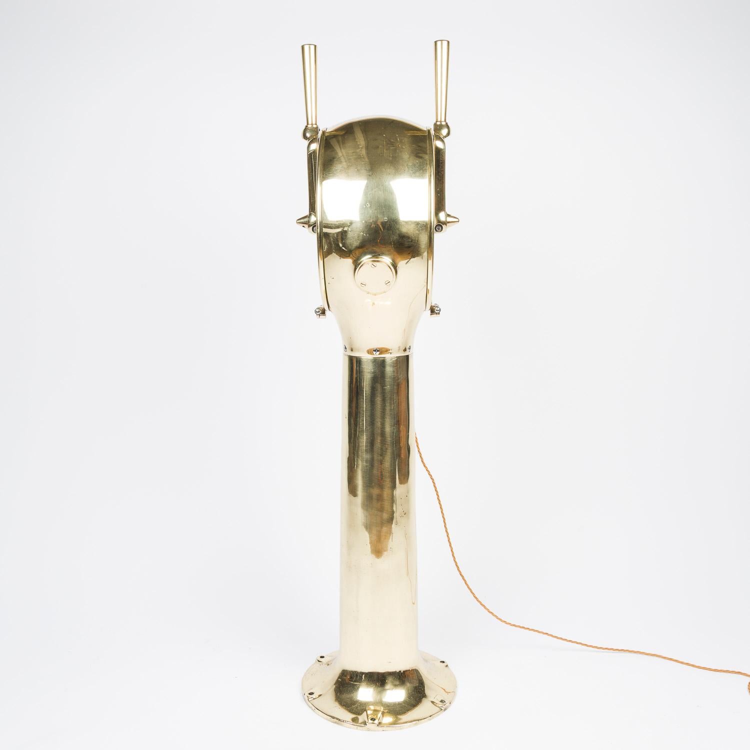 Twin 10 inch dial brass engine order telegraph by Bloctube Controls en vente 5