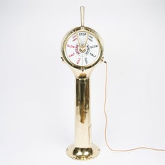 Twin 10 inch dial brass engine order telegraph by Bloctube Controls