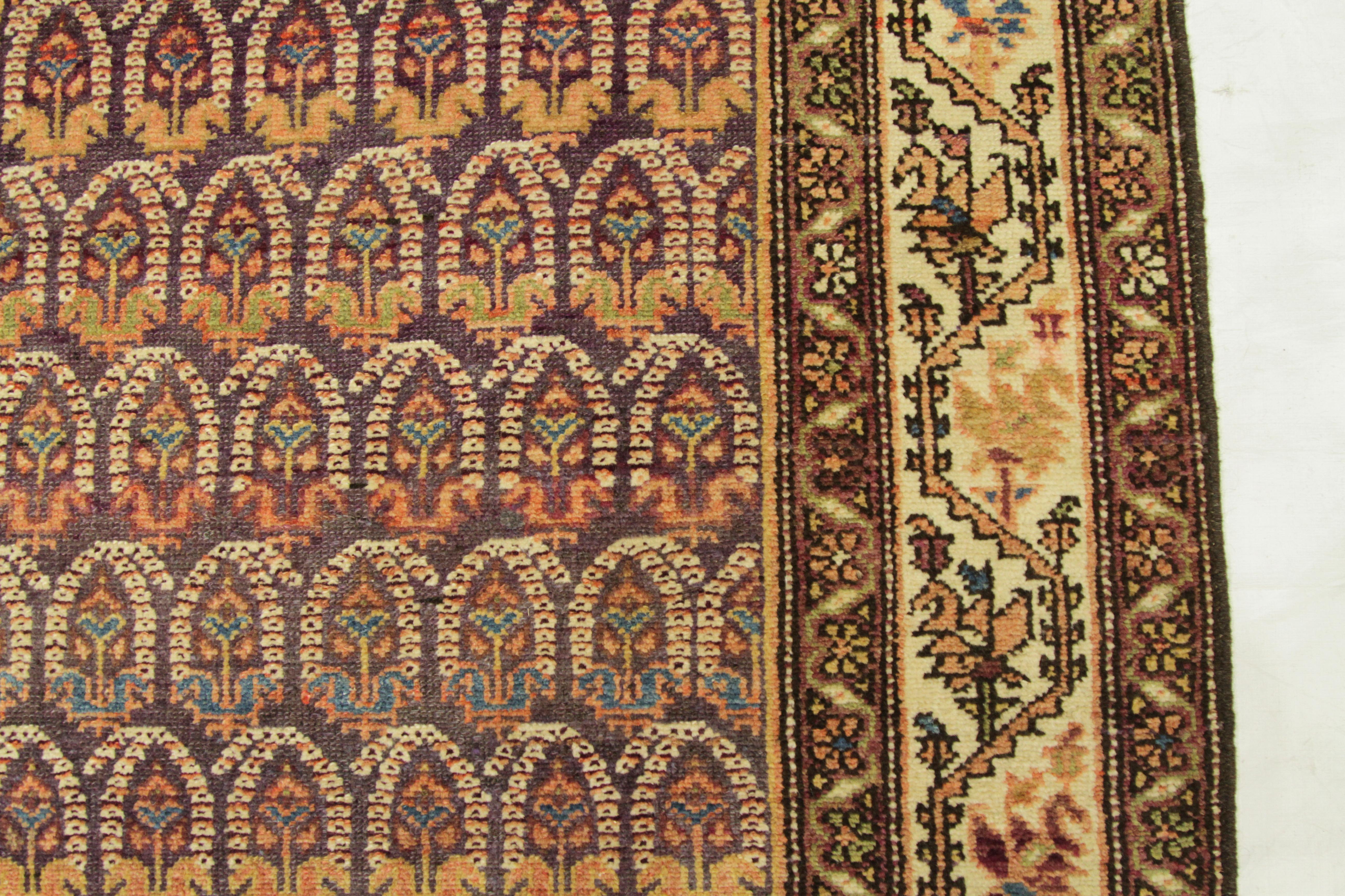 Twin Antique Persian Rug Malayer Design with Traditional Patterns, circa 1920s For Sale 1