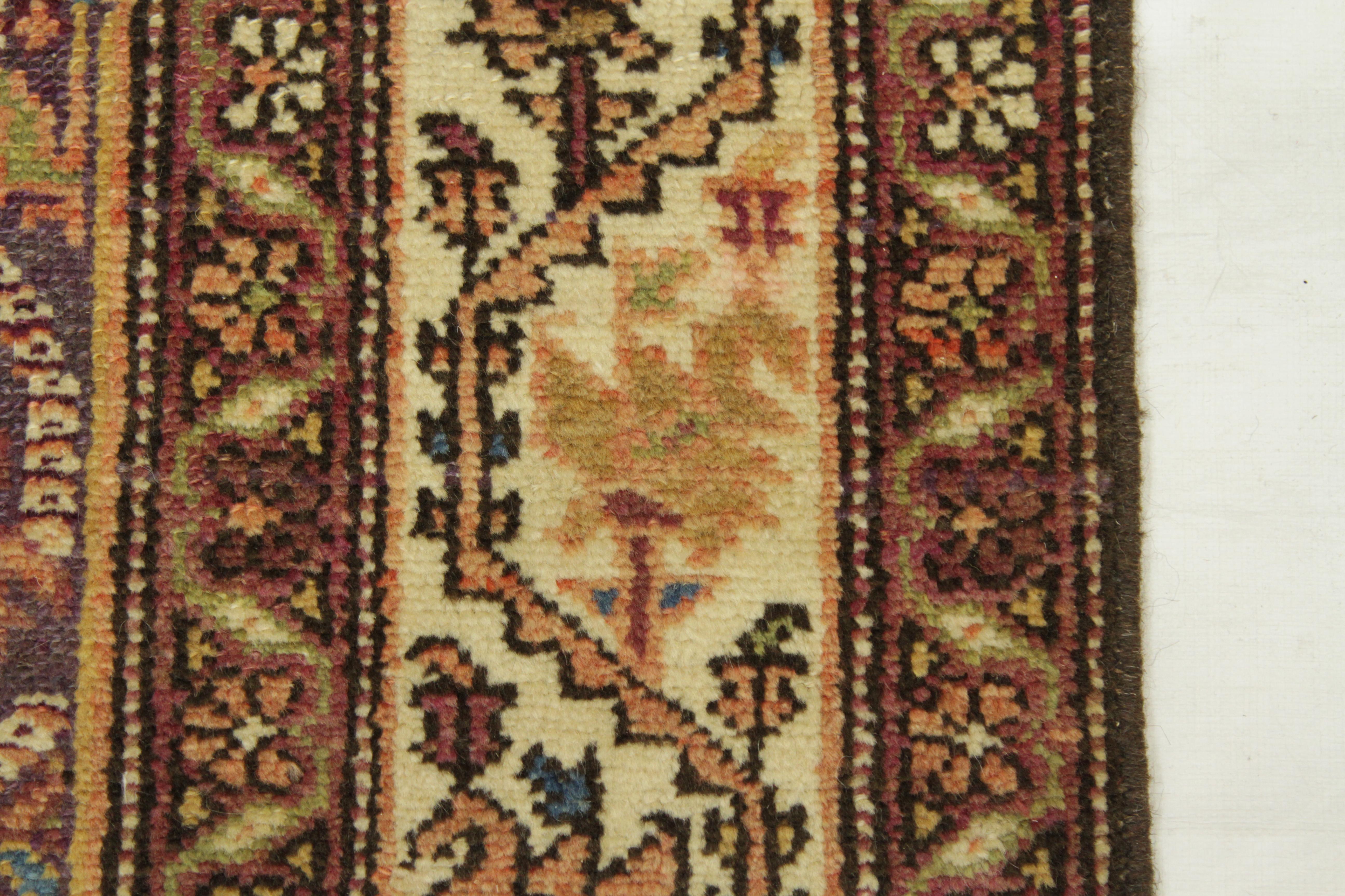 Twin Antique Persian Rug Malayer Design with Traditional Patterns, circa 1920s For Sale 2