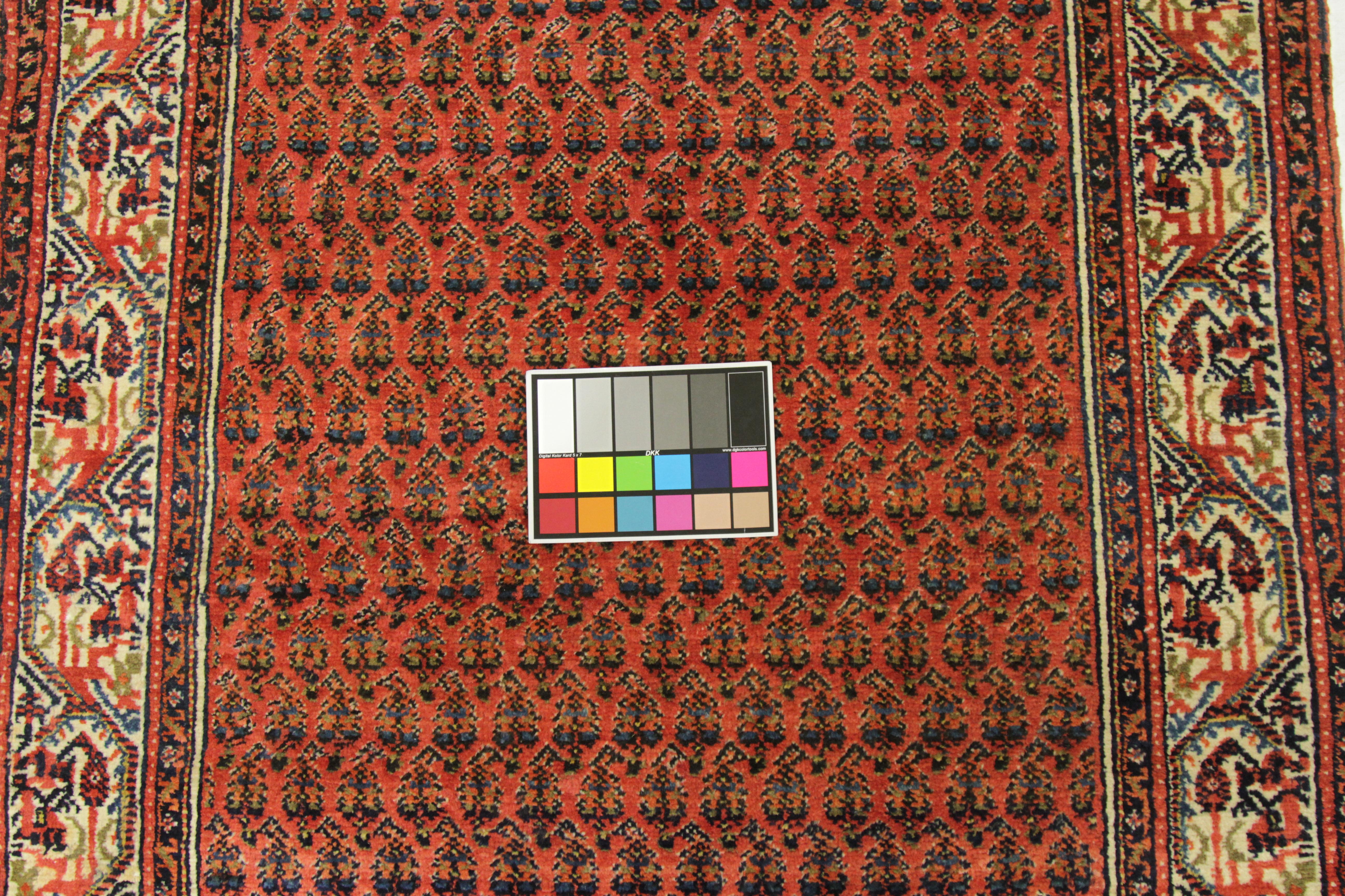 Zwei antiker persischer Teppich im Saraband-Design mit königlichem 