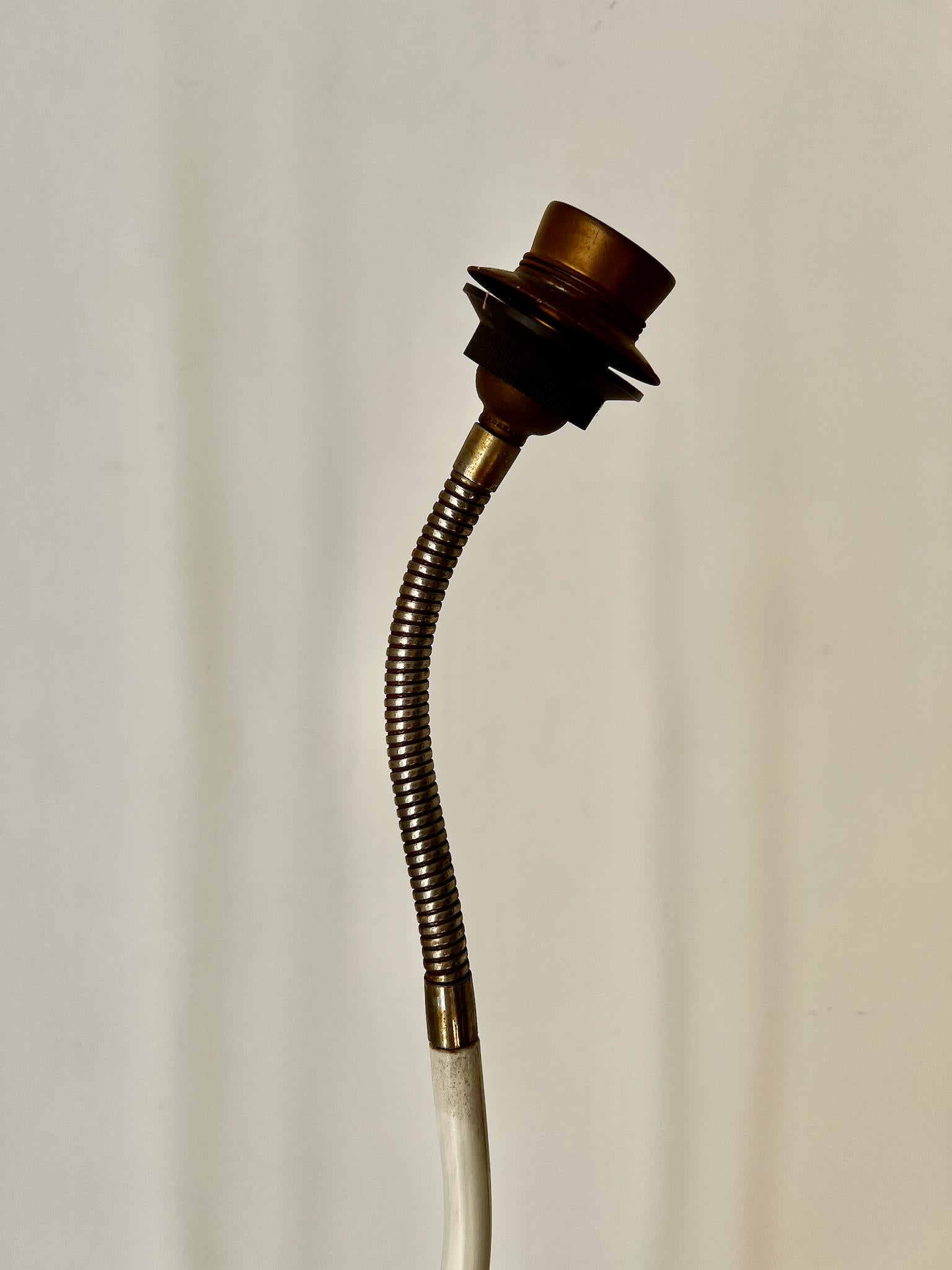 Painted Twin Arm Art Deco Floor Lamp in the style of Bjerkås Armatur of Sweden For Sale